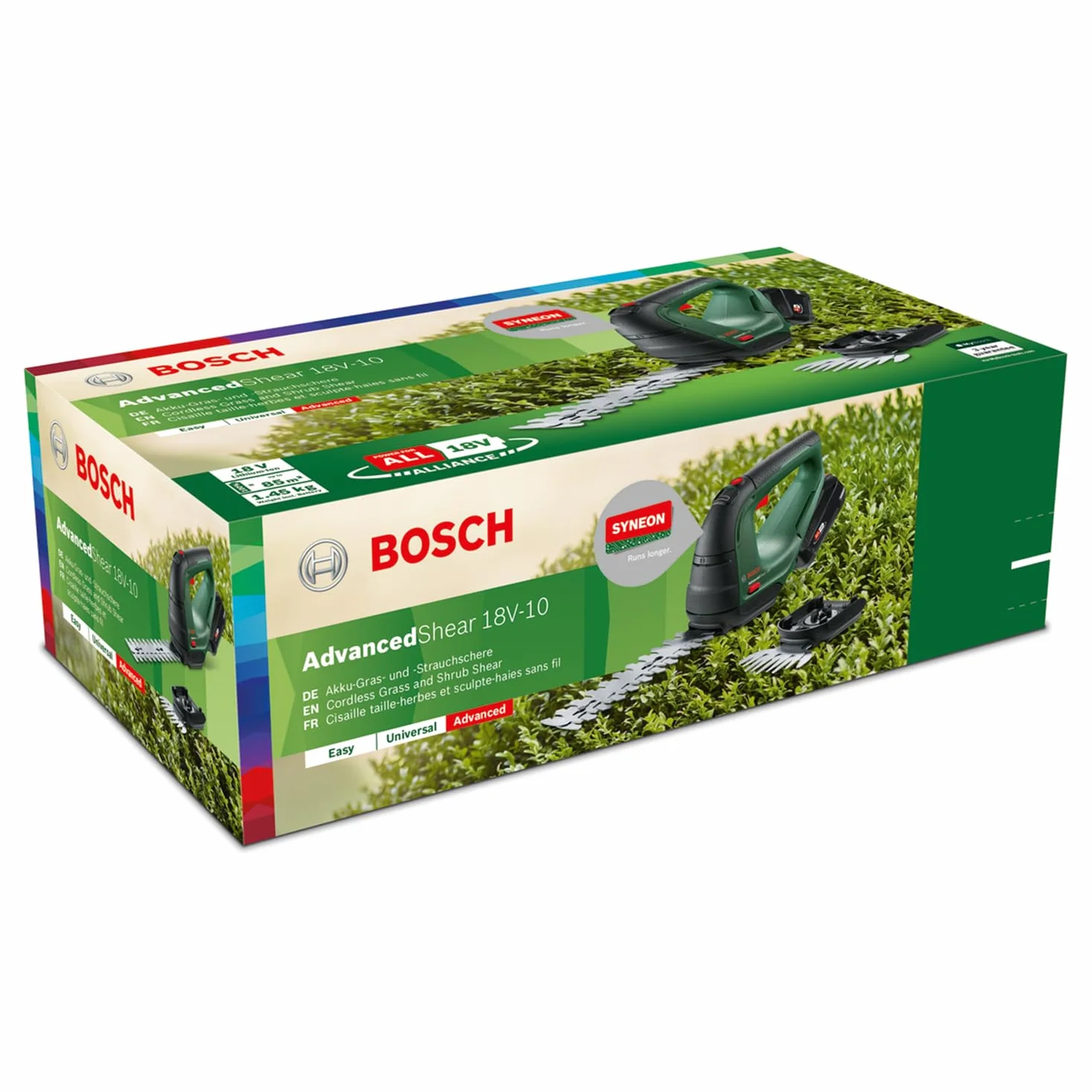 Bosch AdvancedShear 18V-10 Cesoia per erba a batteria 18V 85 m² lame rifilasiepi e erba