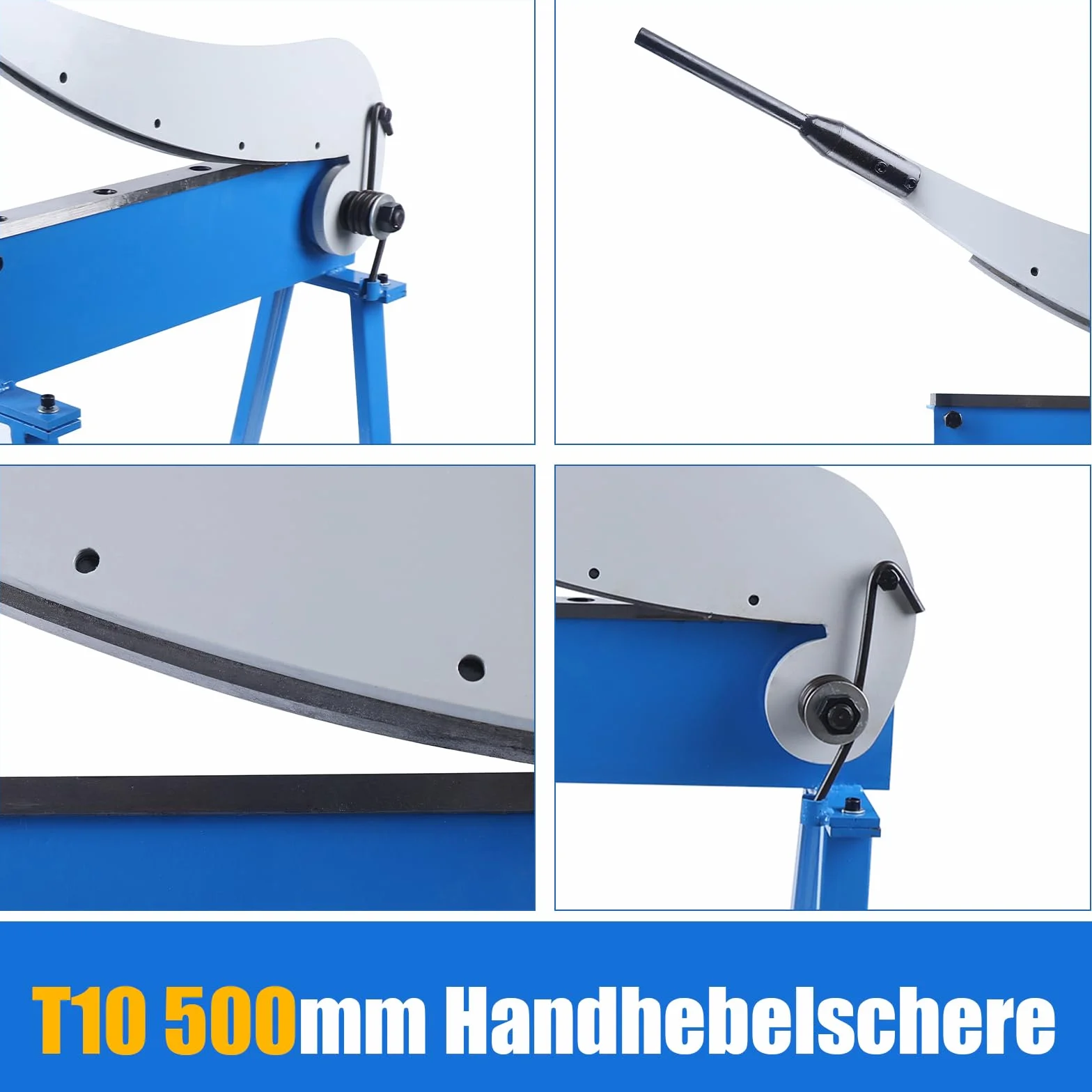 Forbici a leva 500 mm 16 gauge 1,5 mm con letto da 20" per lamiera