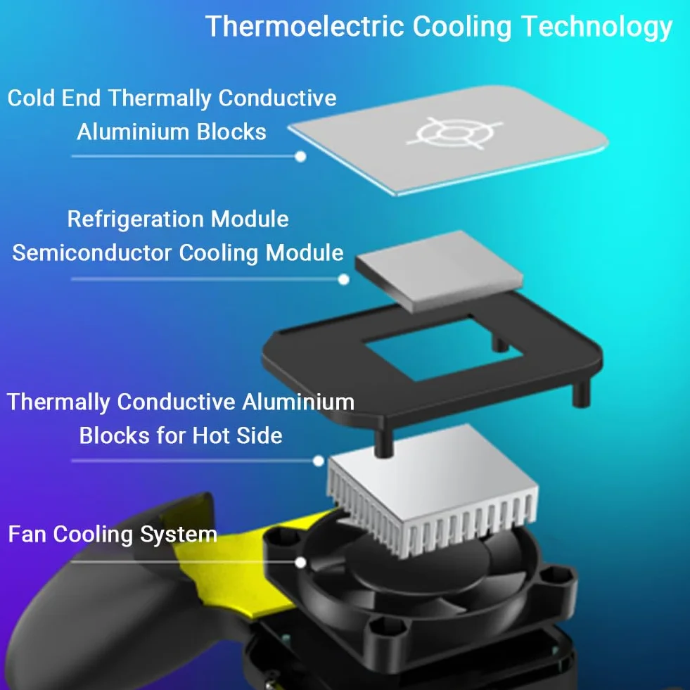 Raffreddamento Telefono Per Il Gaming, Ventola Telefono dei Semiconduttori, Radiatore Del Telefono Cellulare Per Iphone Smartphone Android
