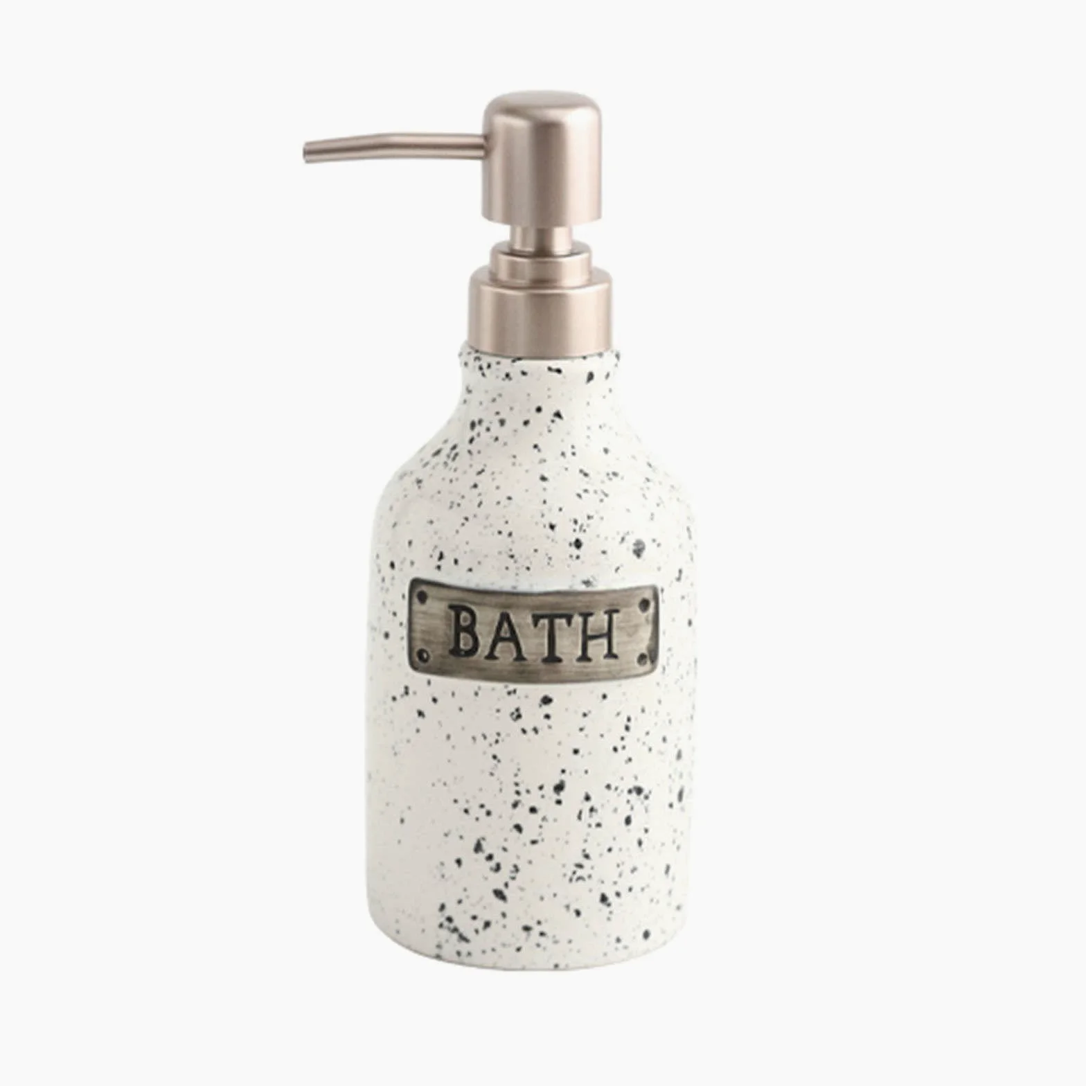 dispenser per sapone, Distributore di sapone, distributore lozione in ceramica, for le mani, ricaricabile, mobiletto del bagno, bianco, 400 ml/14 oz