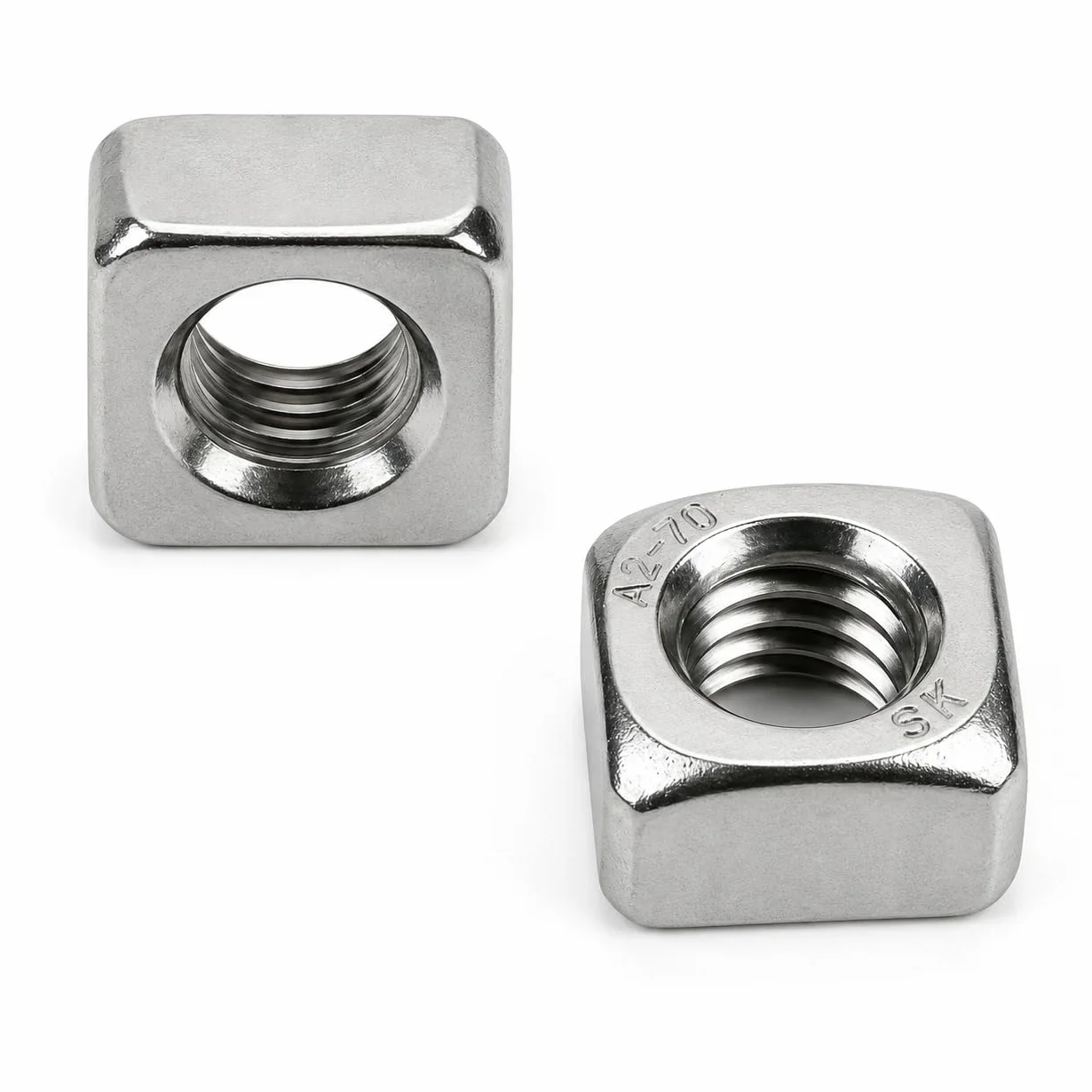 Dado quadrato DIN 557 Acciaio inox A2 V2A M8 25 pezzi