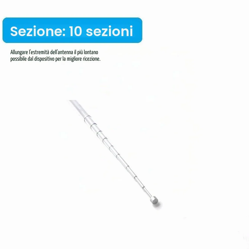 Antenna radio DAB di ricambio per mini sistema di ricevitore AV HiFi, FM Antenna interna 75 Ohm non bilanciata per Denon Sony Roberts Marantz Yamaha Hitachi Tivoli Audio Pioneer Onkyo Sangean Bose