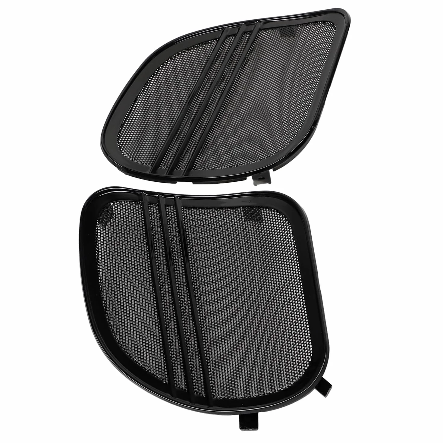 Nero lucido Tri-Line Griglie Altoparlanti Copertura Trim Per Harley Touring Road Glide 2015-2023