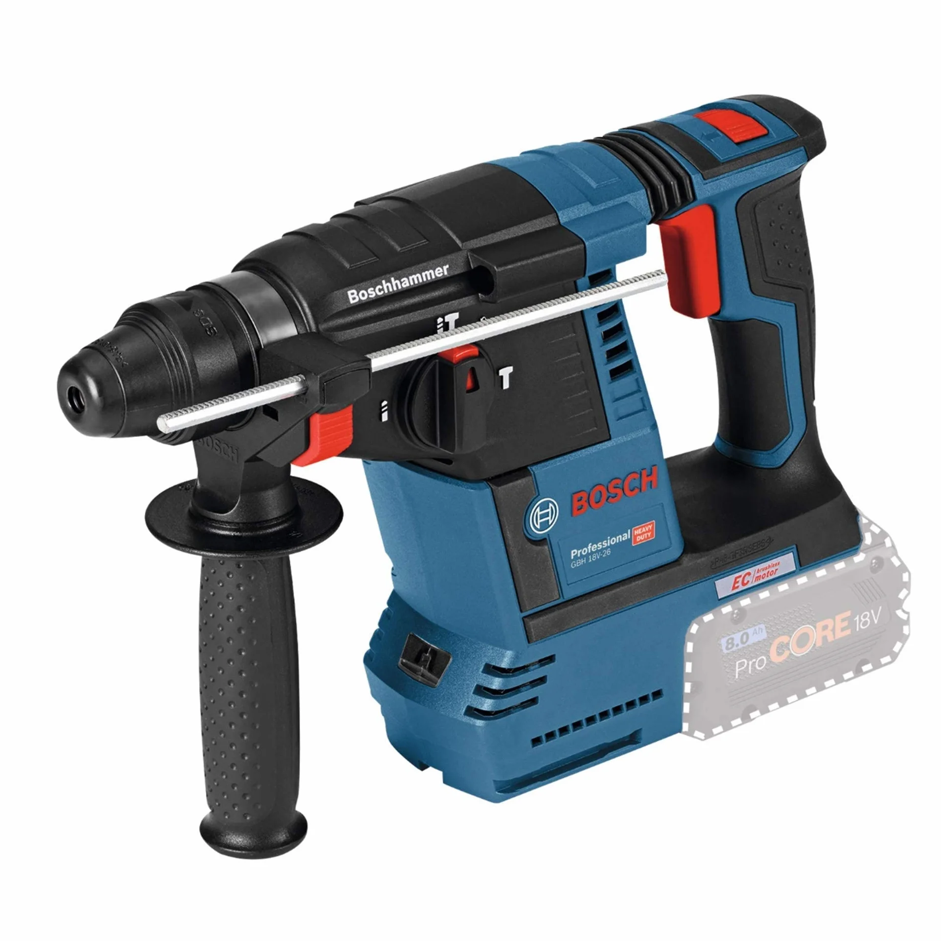 Bosch Professional GBH 18 V-26 Nudo L-BOXX 18V Blu Navy