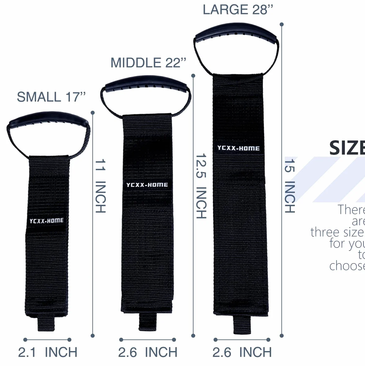 Heavy Duty Cord Storage Wrap Holder Extension Hook and Loop Cord Hose Organizer z maniglią do transportu (43,2 cm)