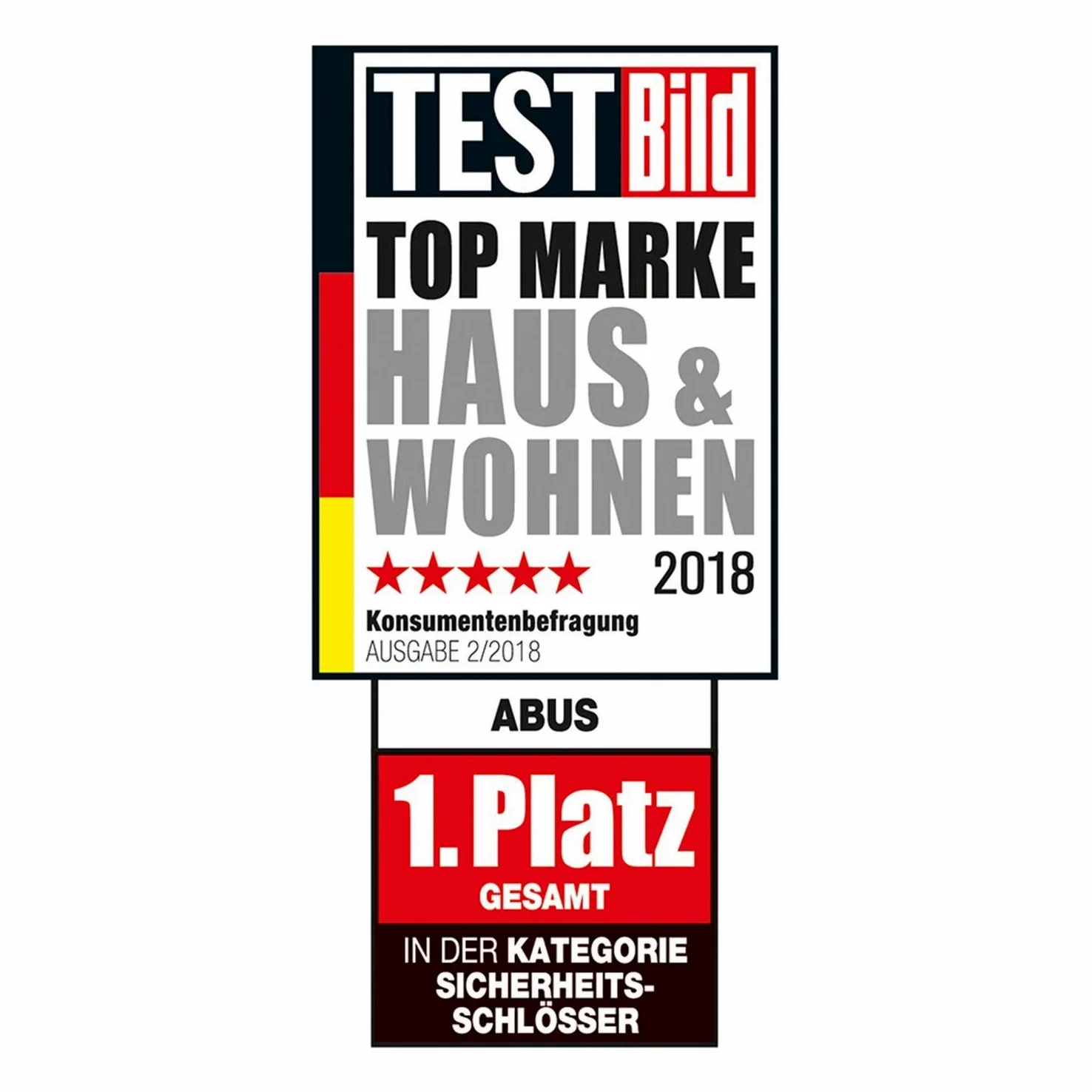 ABUS Lucchetto in Granito 37ST/55#SZP in Acciaio Inox - Per Uso Esterno - Con Scheda di Sicurezza e Cilindro a Disco Plus - Livello di Sicurezza 10 - Blu/Argento