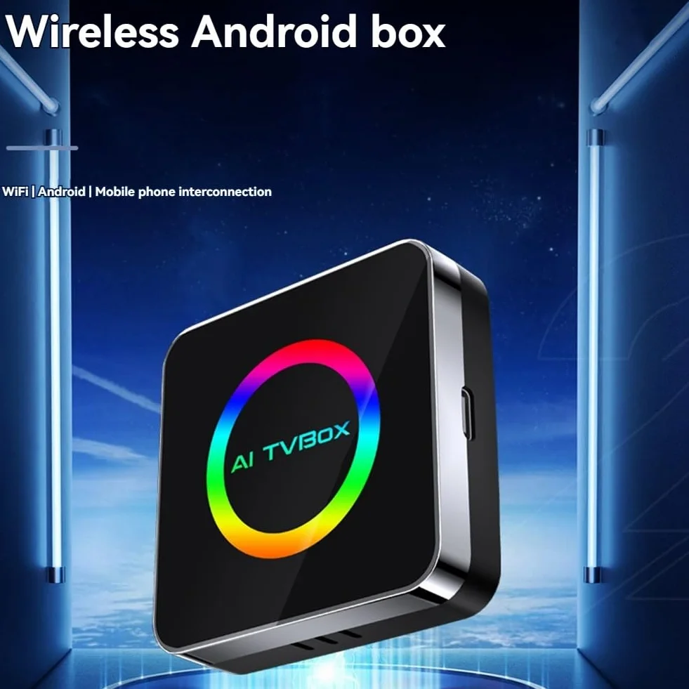 Android 13 TV Box con CarPlay e WiFi 6 - Wireless Android Auto 2G+32G AI Box