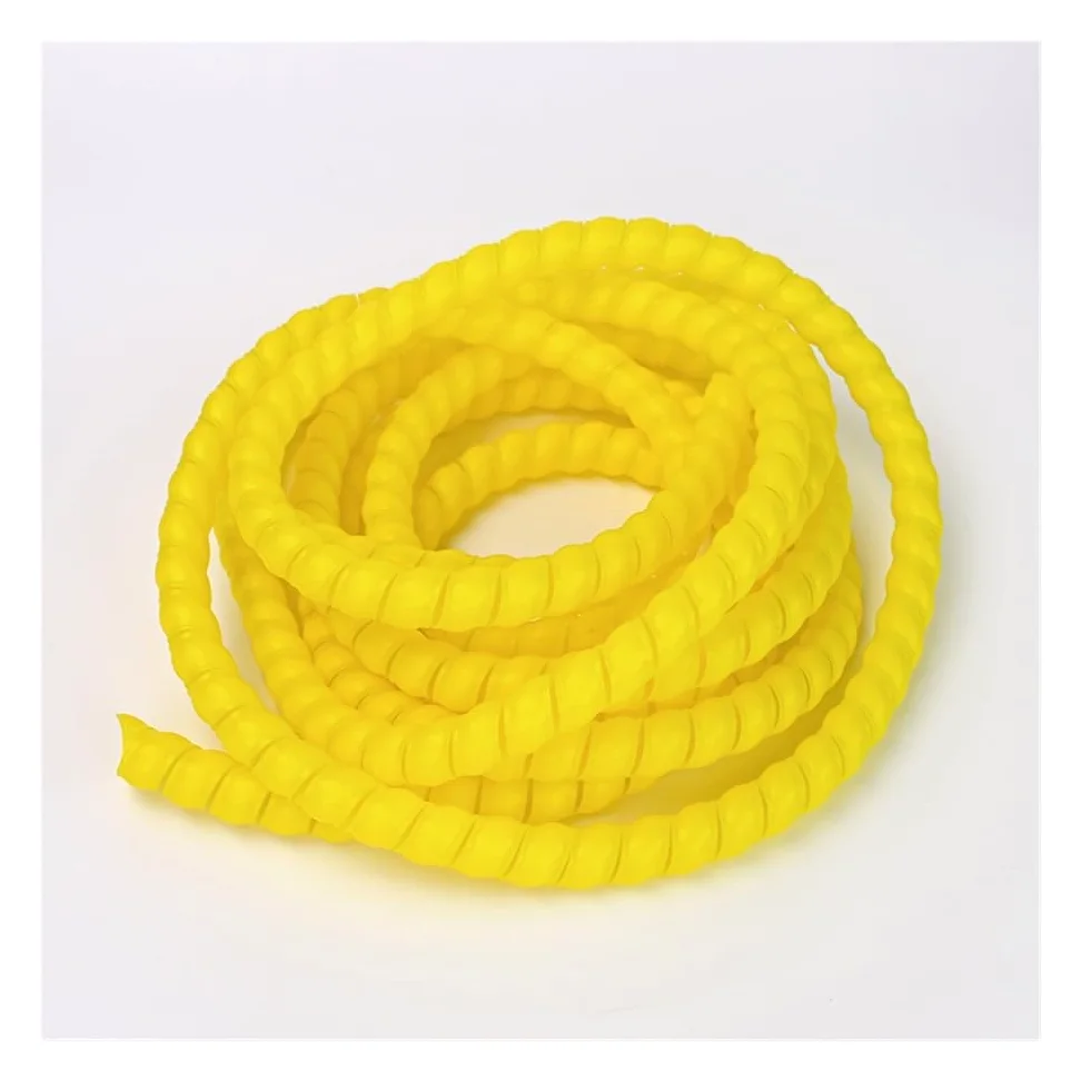 Tubo di avvolgimento da 1/5 m, 8/10/14/16/20/25 mm, guaina di protezione per cavi, guaina protettiva a spirale (giallo, 42 mm x 5 metri)