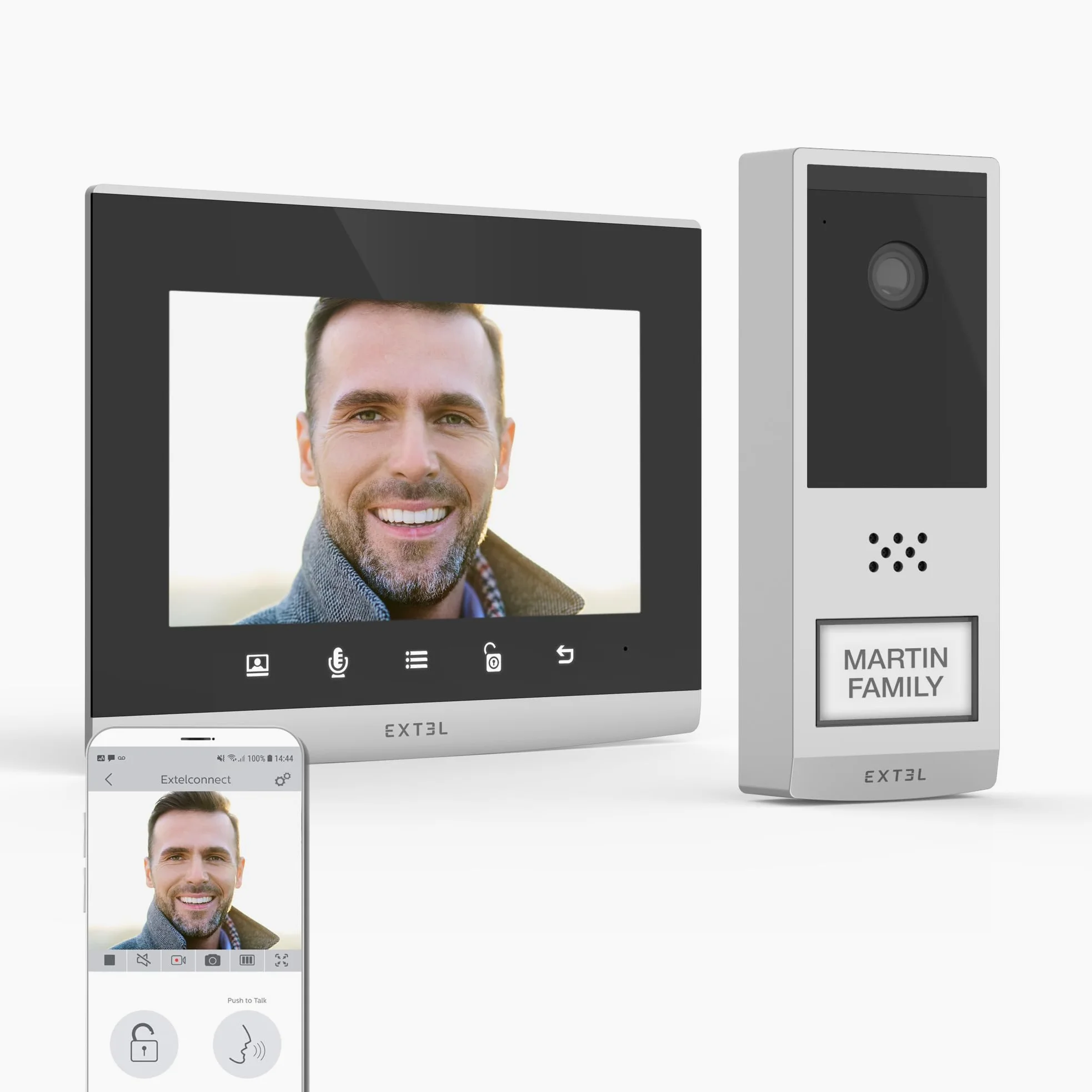 Videotelefono connesso - senza fili, a lunga portata 350 metri - Wave 2 - Extel - 720321