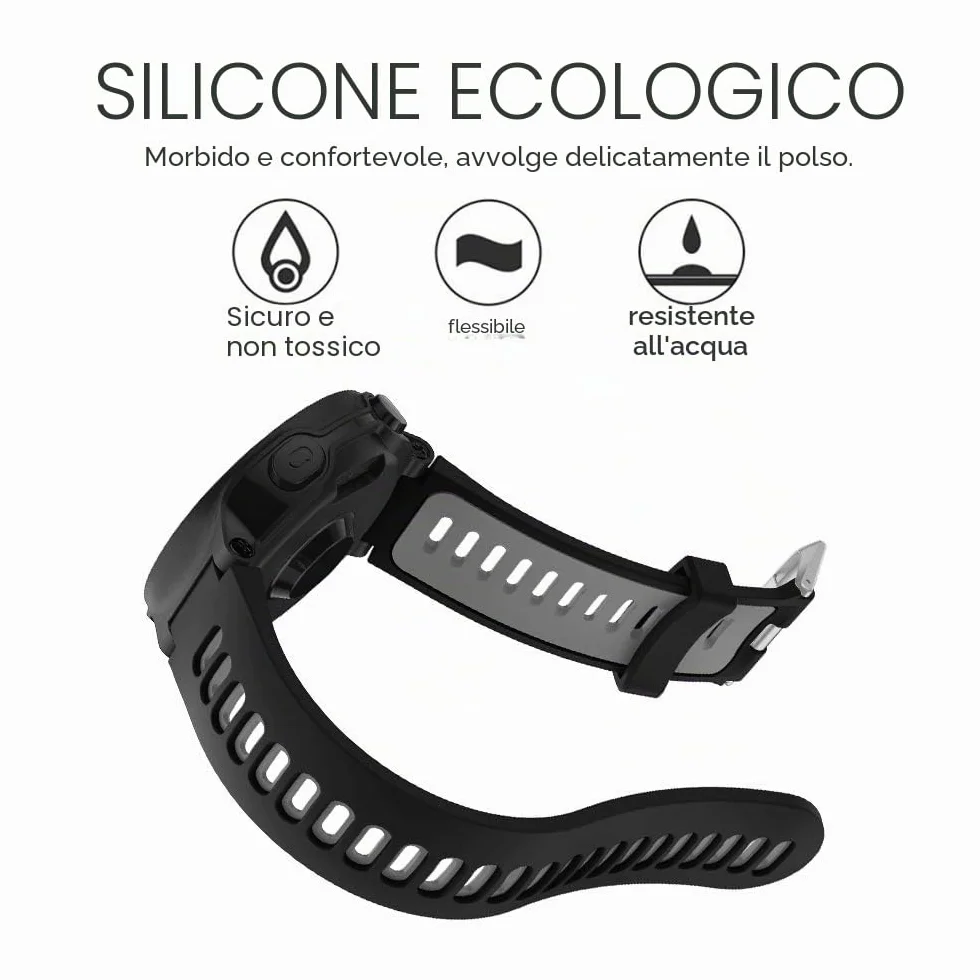 Cinturino Forerunner 735XT, Cinturini di Ricambio per polso Silicone con Sgancio Rapido per Forerunner 735XT 235 235Lite 230 220 620 630