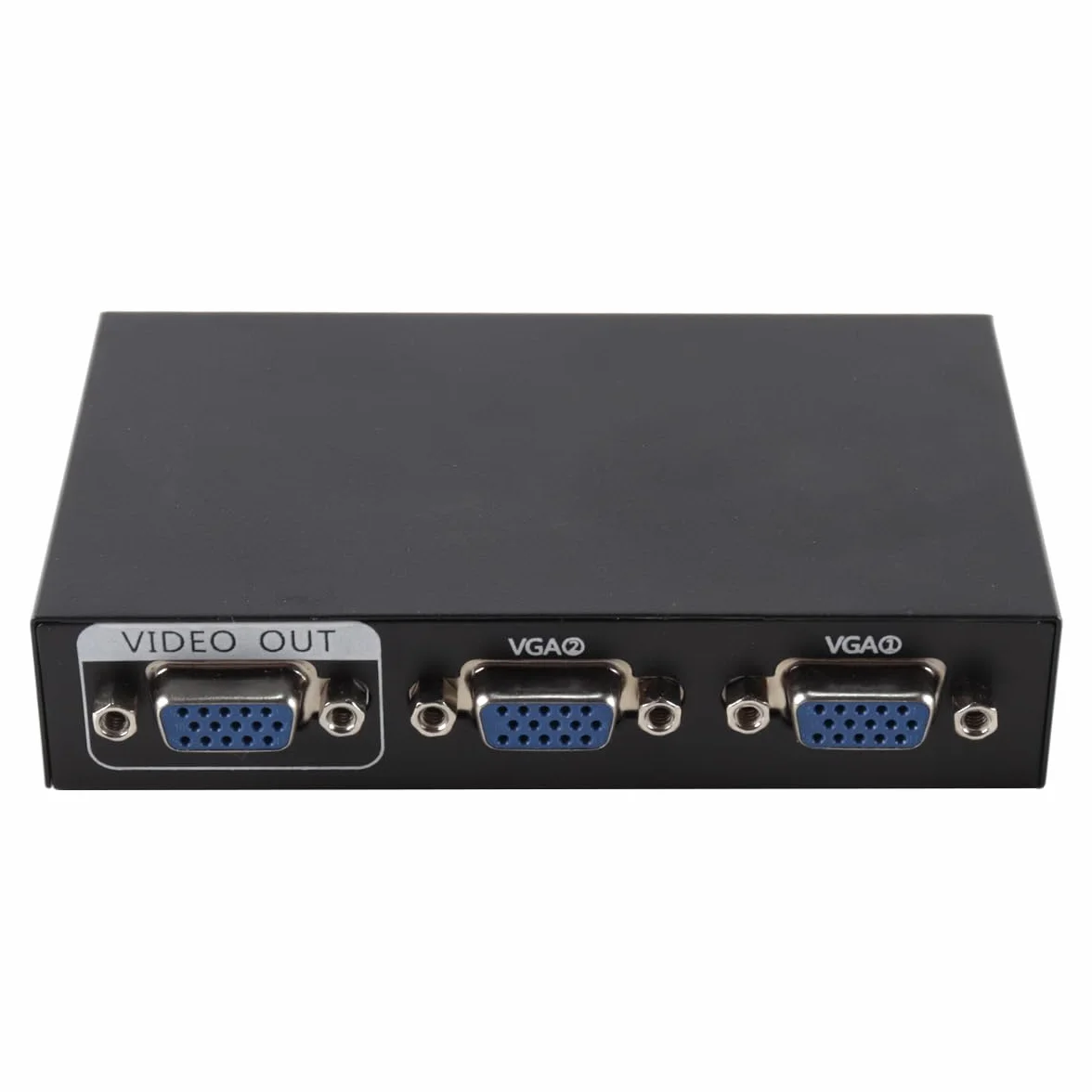 VGA Switch Box 2 IN 1 OUT Audio Video Switcher Splitter Doppio Monitor 1080P 2 Porte Video Condivisione Selettore Adattatore Supporto VGA, XVGA, Switch per PC, Proiettore