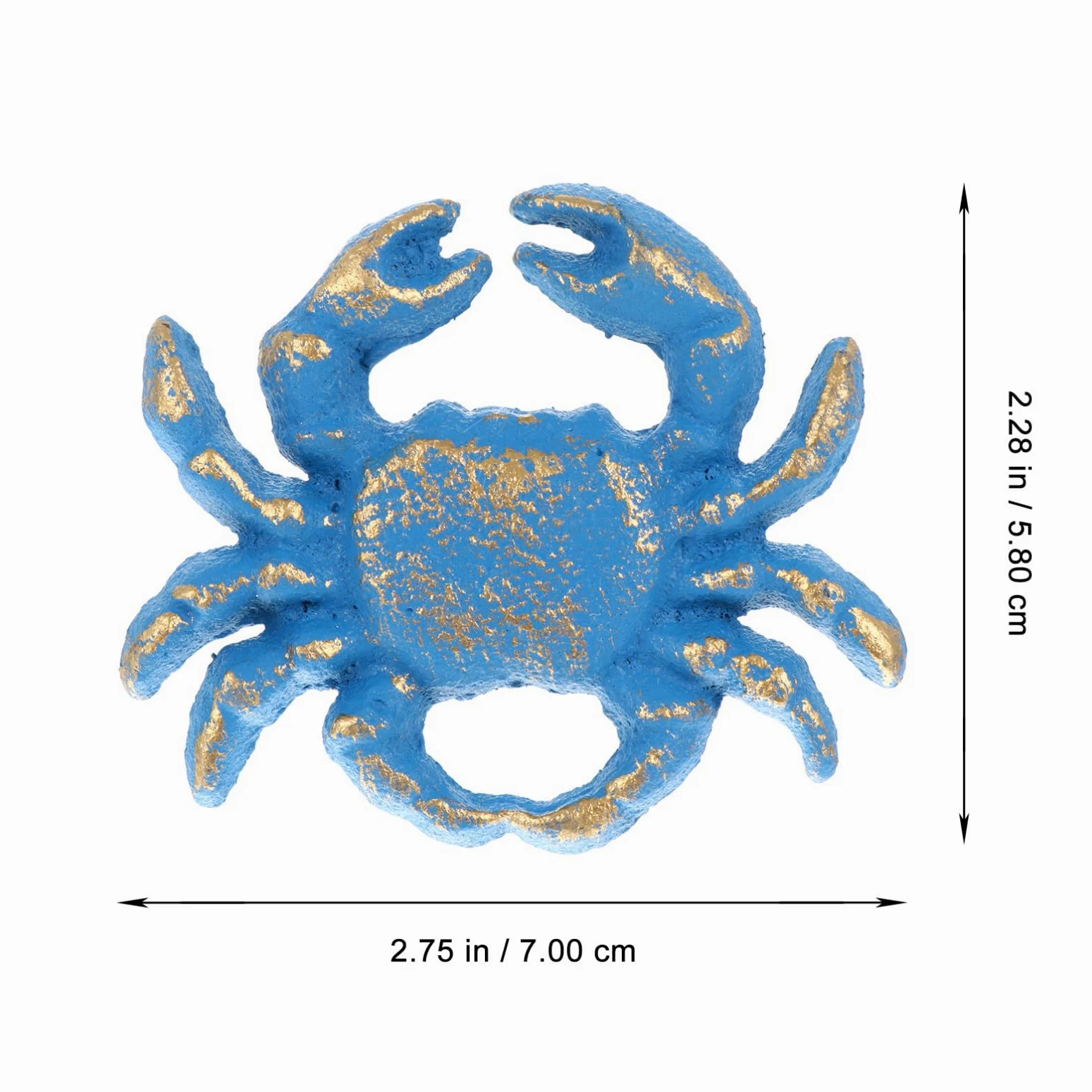 Maniglie per Mobili Stile Marino Retrò, 4 Pezzi in Ferro Blu, Facile da Installare, per Armadi e Credenze, Decorazione la Casa