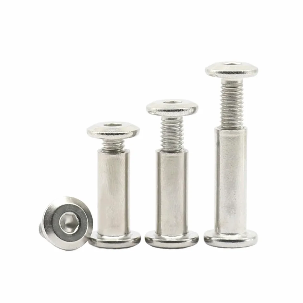 Viti Metalliche M3 M4 M5 304 Acciaio Inossidabile Esagono Incassato Vite di Bloccaggio con Dado M4x20-5mm 20 Pezzi