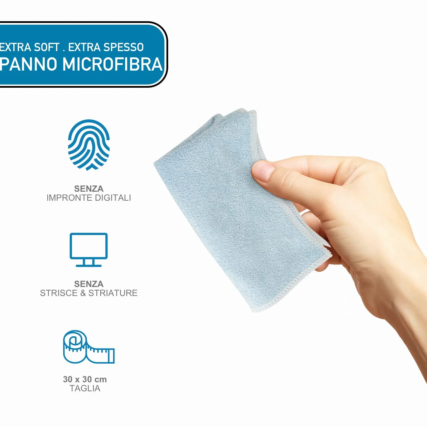 Blum Manufaktur - 2x 100ml Pulizia dello schermo + 2x panno microfibra. Pulizia perfetta di tutti gli schermi e display. Senza striature e senza strisce.