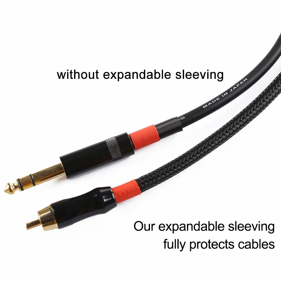 Alex Tech Guaina Cavi Espandibile 10mm 7.5m Intrecciato Nero