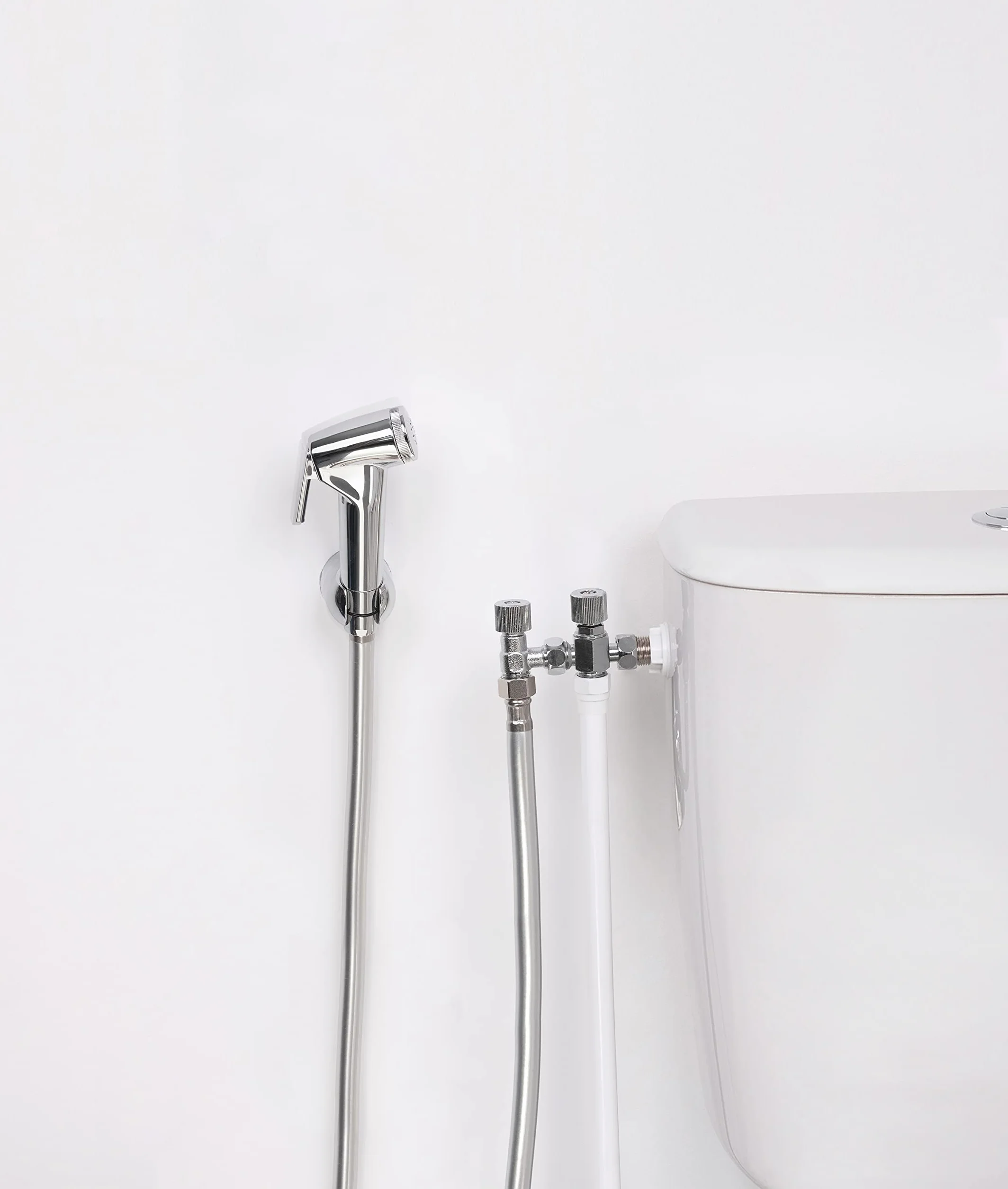 Tubo flessibile in PVC liscio femmina 3/8 - femmina 1/2 | Ideale per doccetta WC | Connessione resistente e durevole | Perfetto per impianti sanitari | Facile installazione | QUICK PLOMBERIE