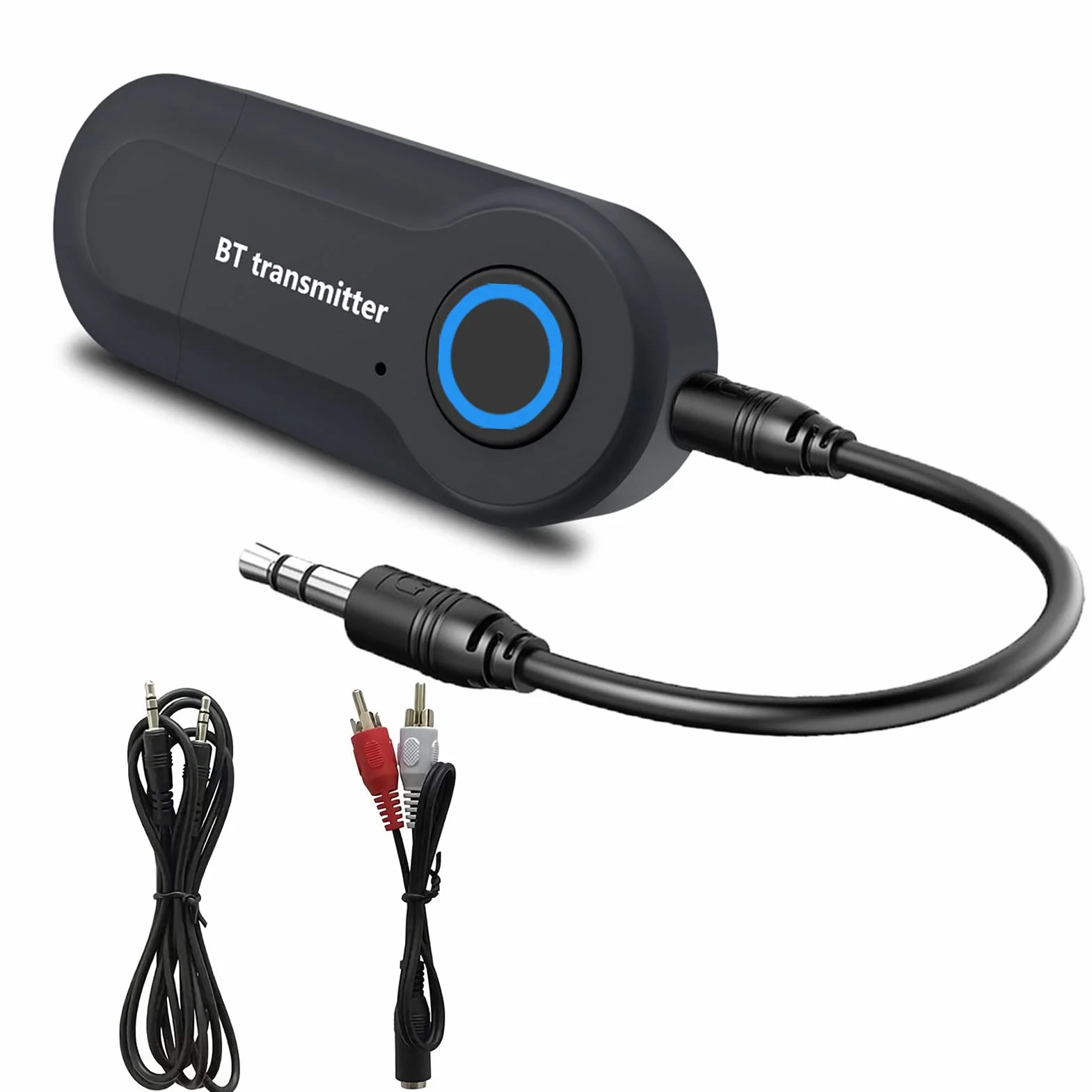 Trasmettitore Bluetooth 5.0, Adattatore Portatile A Bassa Latenza, Audio Stereo Wireless Da 3,5 Mm Per Tv, Cuffie, Mp3, Mp4