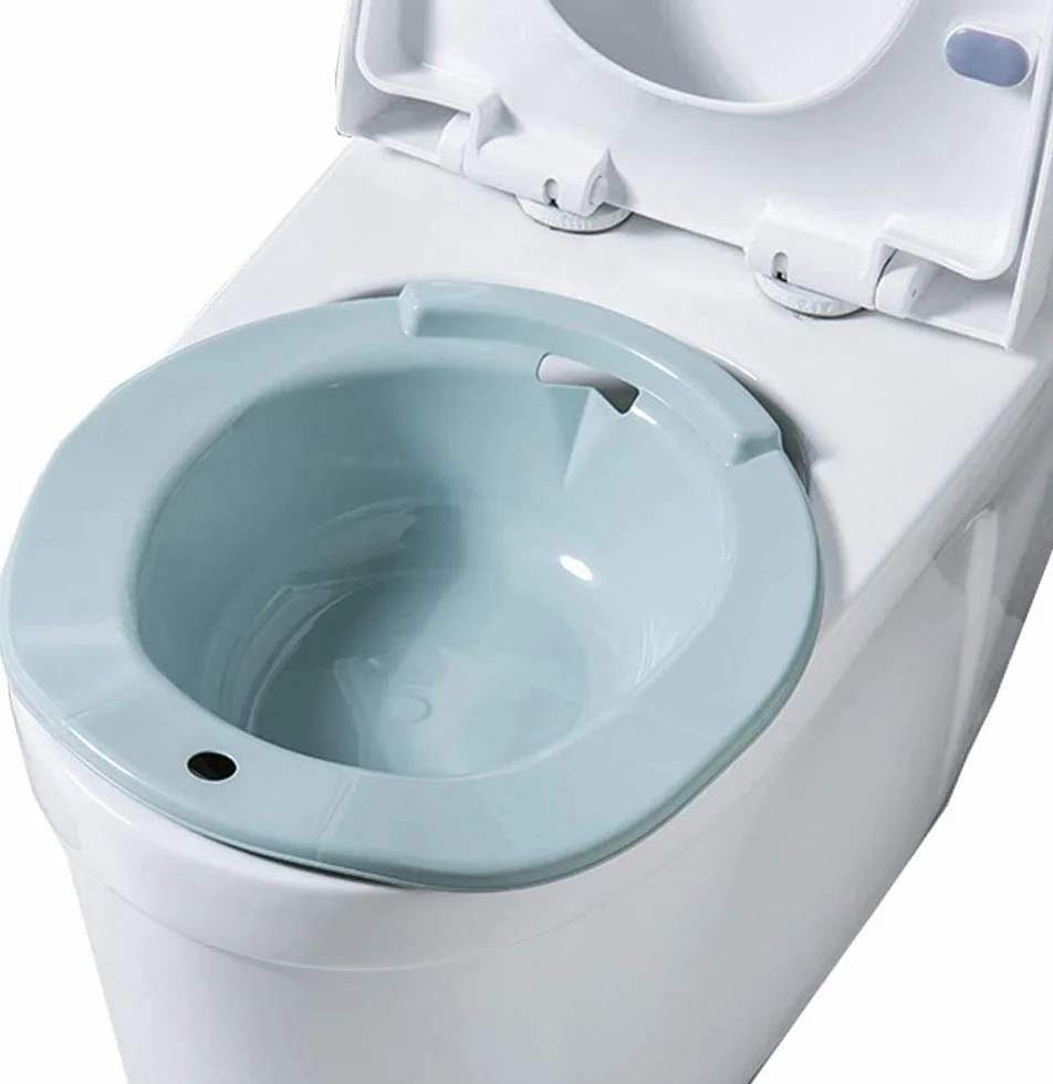 Bidet Portatile Universale per WC per Anziani Disabili Donna Gravidanza Blu