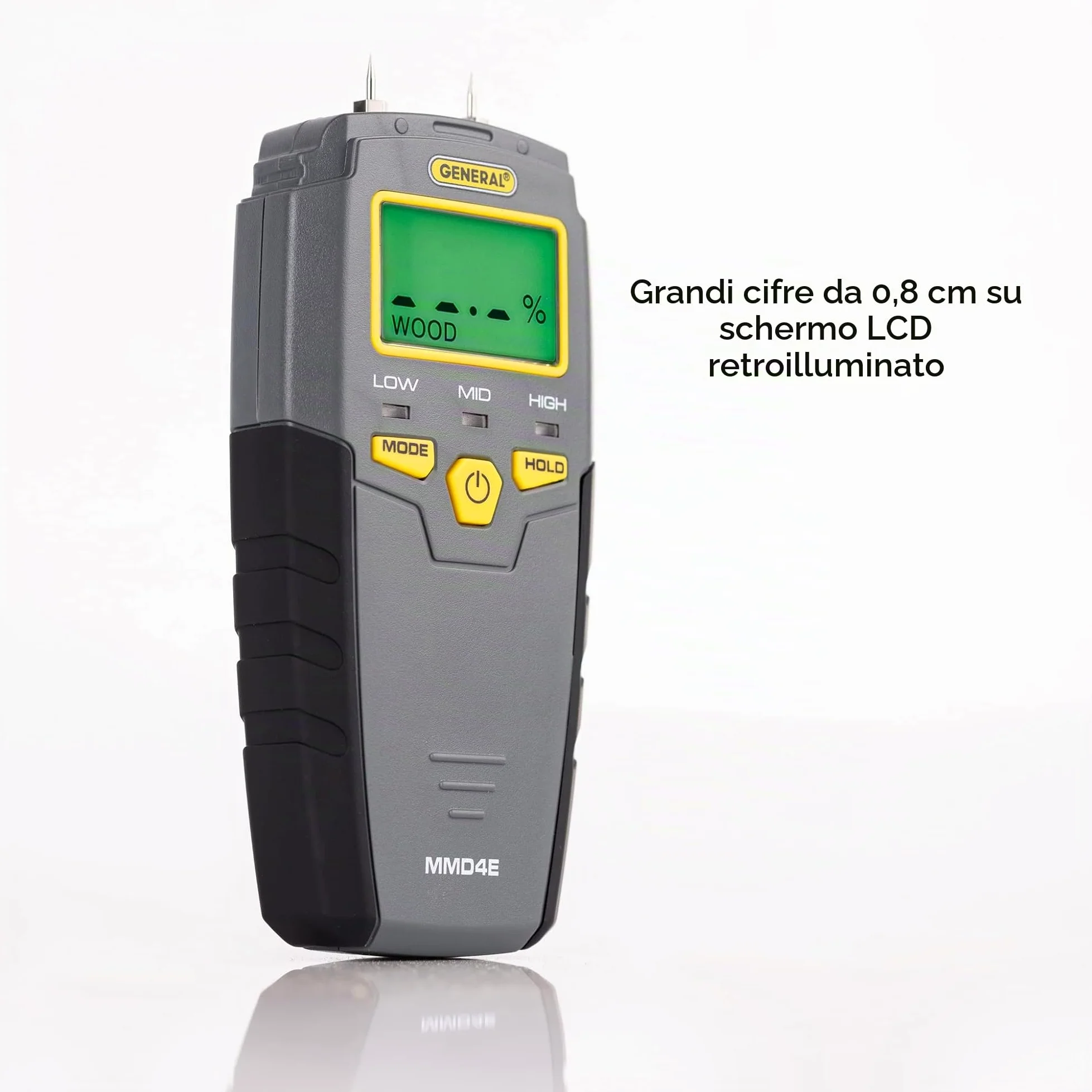 General Tools Misuratore di umidità, Pin Tipo, digitale LCD (MMD4E)
