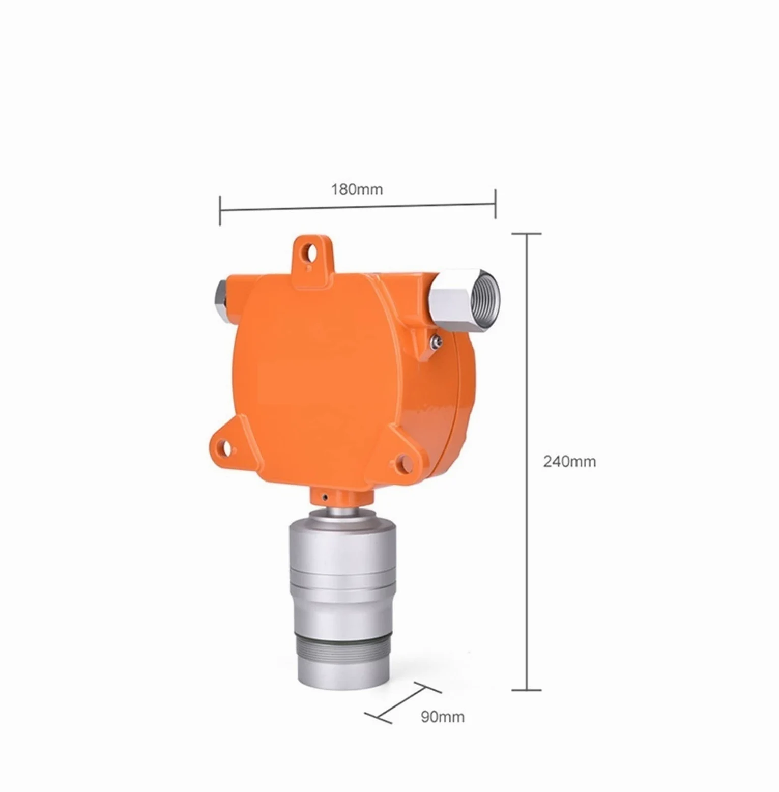 Monitor gas, rilevatore perdite gas, Diossido di carbonio CO2 Rivelatore CO2 Tenere sotto controllo CO2 Sensore del tester del misuratore 2000 ppm Qualità dell'aria; Insieme a PORTATO Allarme per casa