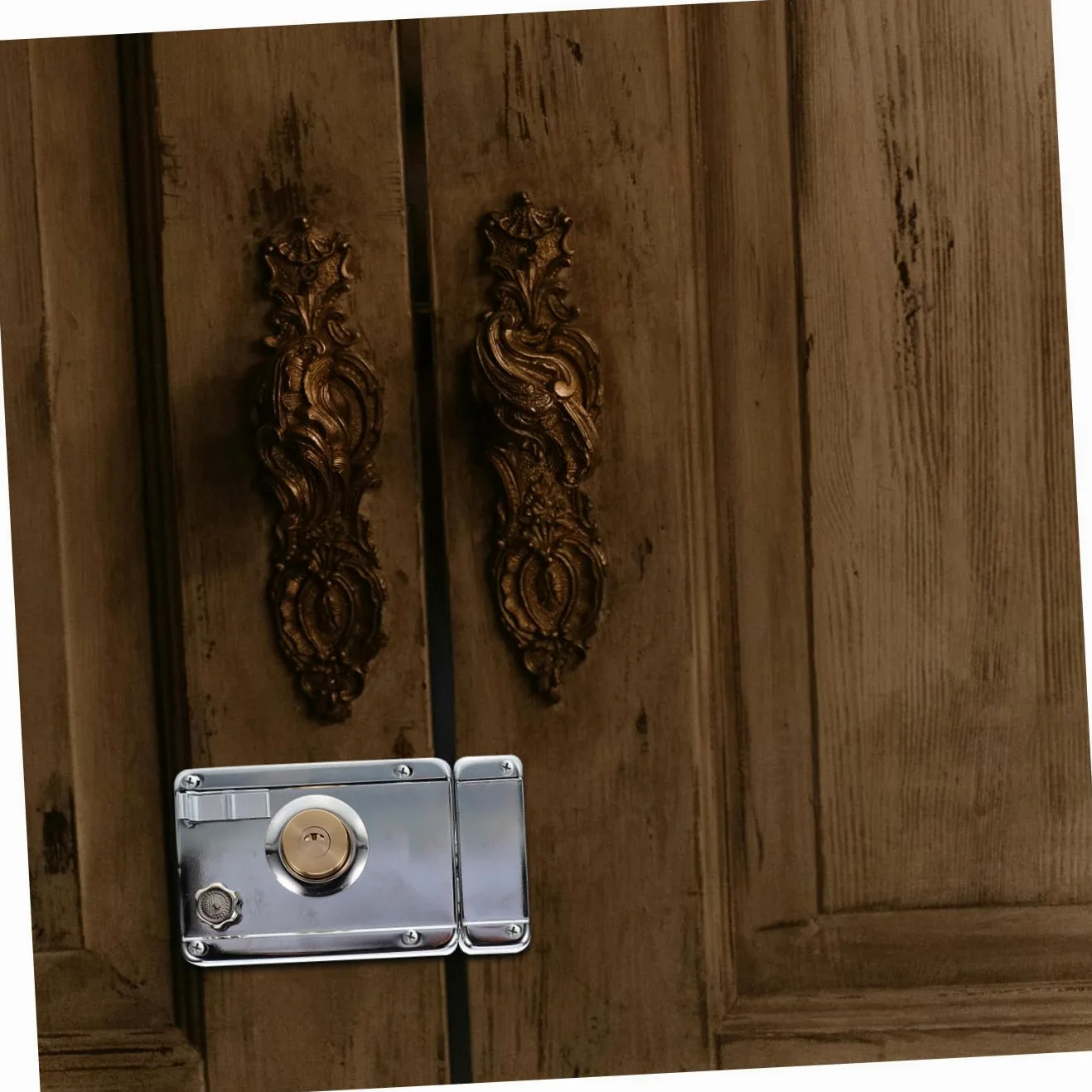 Artibetter 1set Serratura Per Porta Inossidabile Con Chiusura Catenaccio Sicurezza Antifurto Per Porte Da Camera Design e Apertura Resistente e Pratica Per La Tua Casa