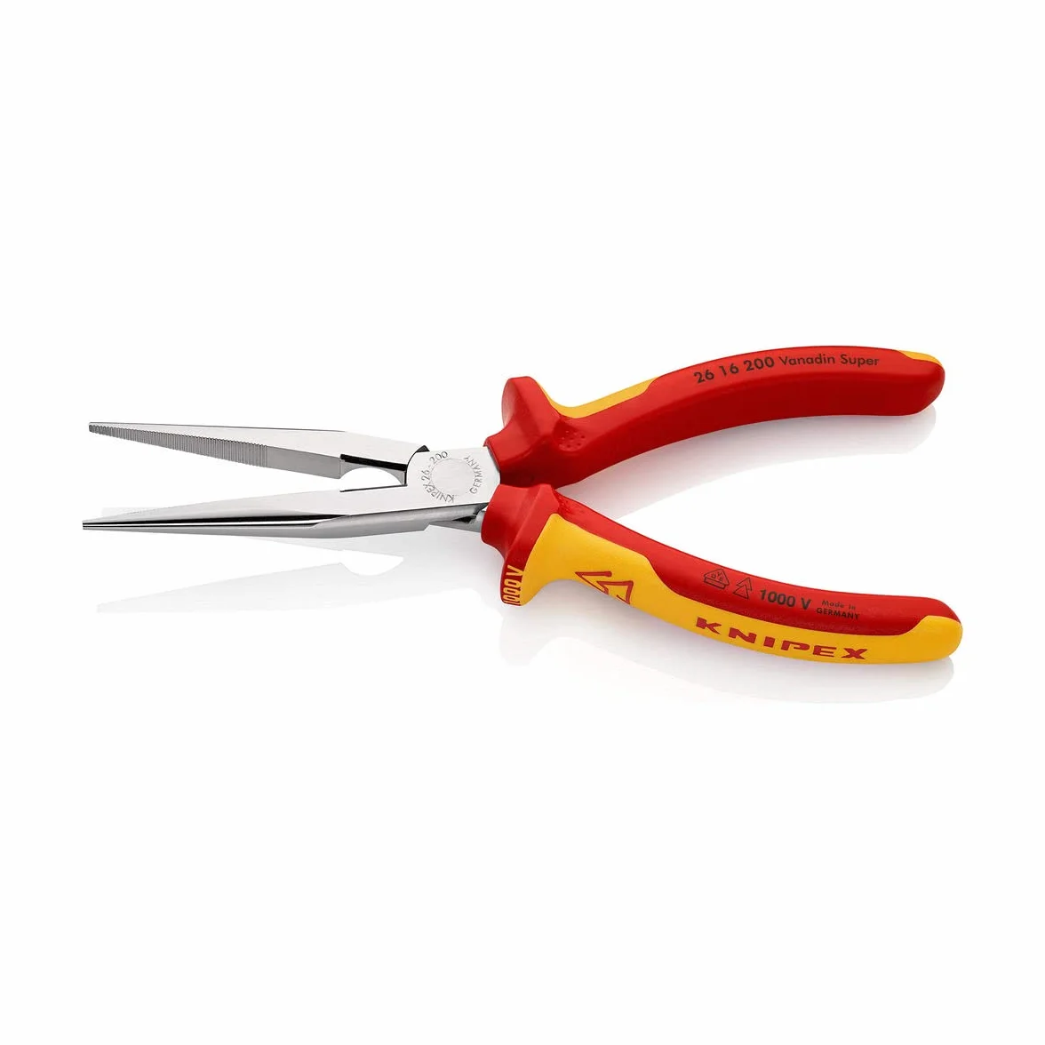 Knipex 26 16 200 SB Pinza con becchi mezzotondi 200 mm