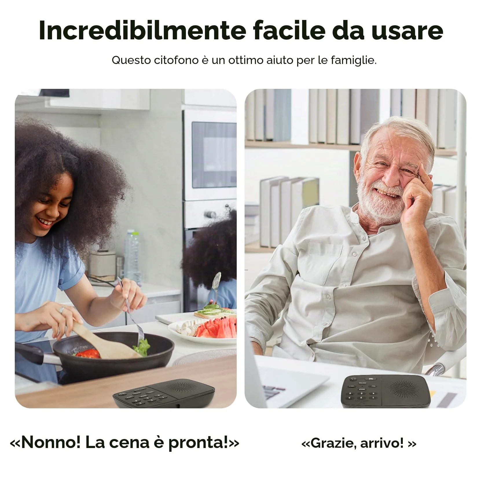 Hosmart UltraSpeak Pro, citofono wireless per la casa, citofono bidirezionale in tempo reale Full Duplex per uso domestico, sistema di interfono domestico con suono chiaro, per affari, con portata di
