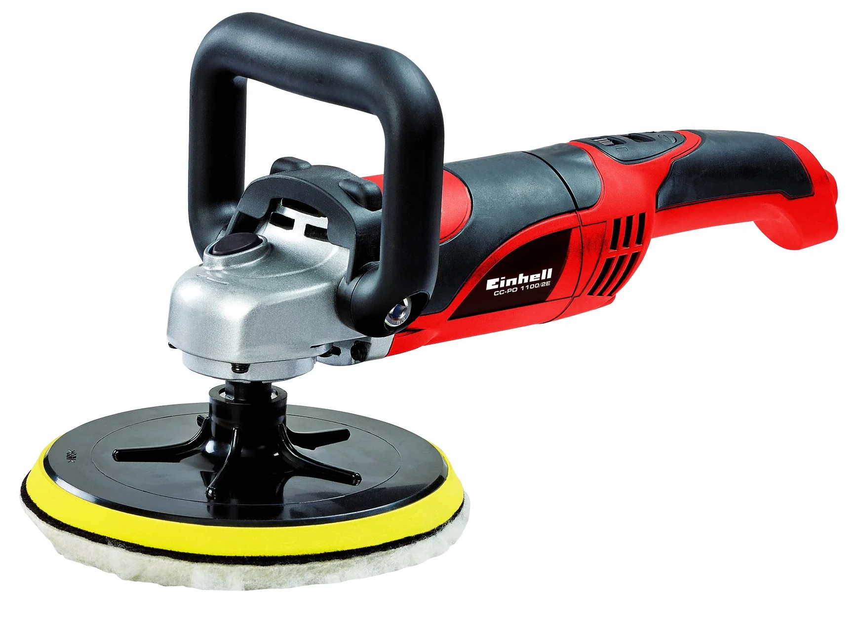 Einhell CC-PO 1100/2 Lucidatrice e Levigatrice 1100 W 1000-3500 Rpm Rosso/Nero