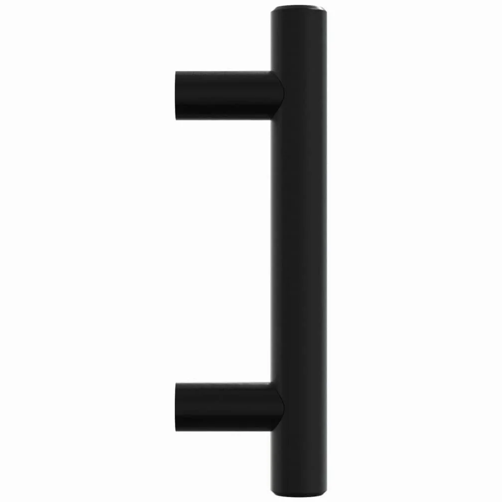 20 maniglie per mobili, colore nero, distanza tra i fori 64 mm, moderne maniglie per armadi, in acciaio inox verniciato a polvere, maniglie a T per mobili da cucina, cassetti e cassettiere