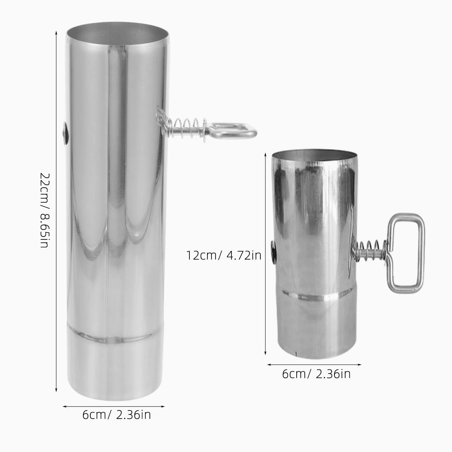 Artibetter 2 Pezzi Tubo per Stufa a Pellet: Tubo Canna fumaria per Stufa da Campeggio con serranda, di Ventilazione in Acciaio Inossidabile per cappe aspiranti e Accessori per caminetti da Esterno.