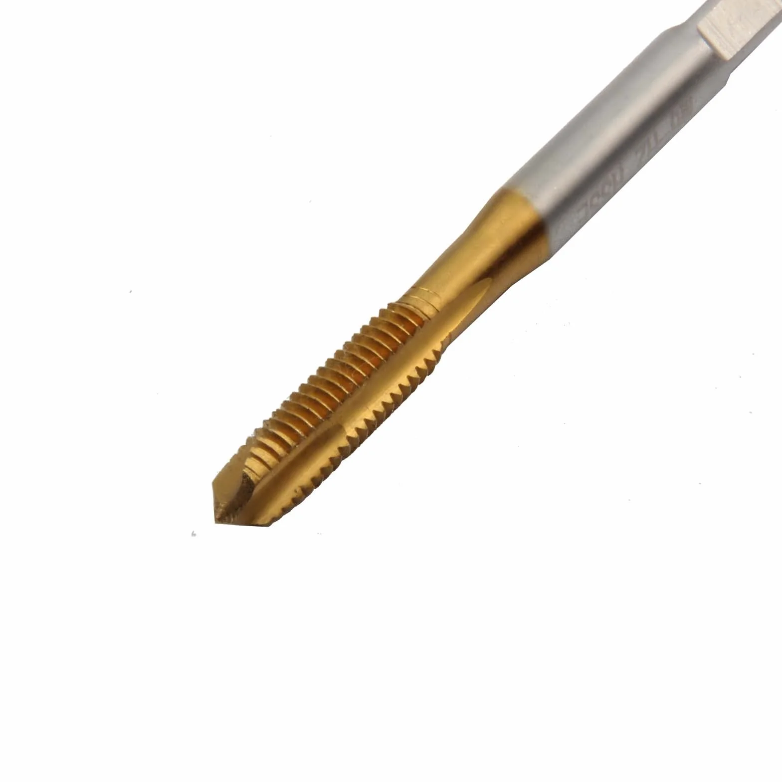 Maschio M4 X 0,5 HSS TiN rivestito a spirale Punta Filettatura