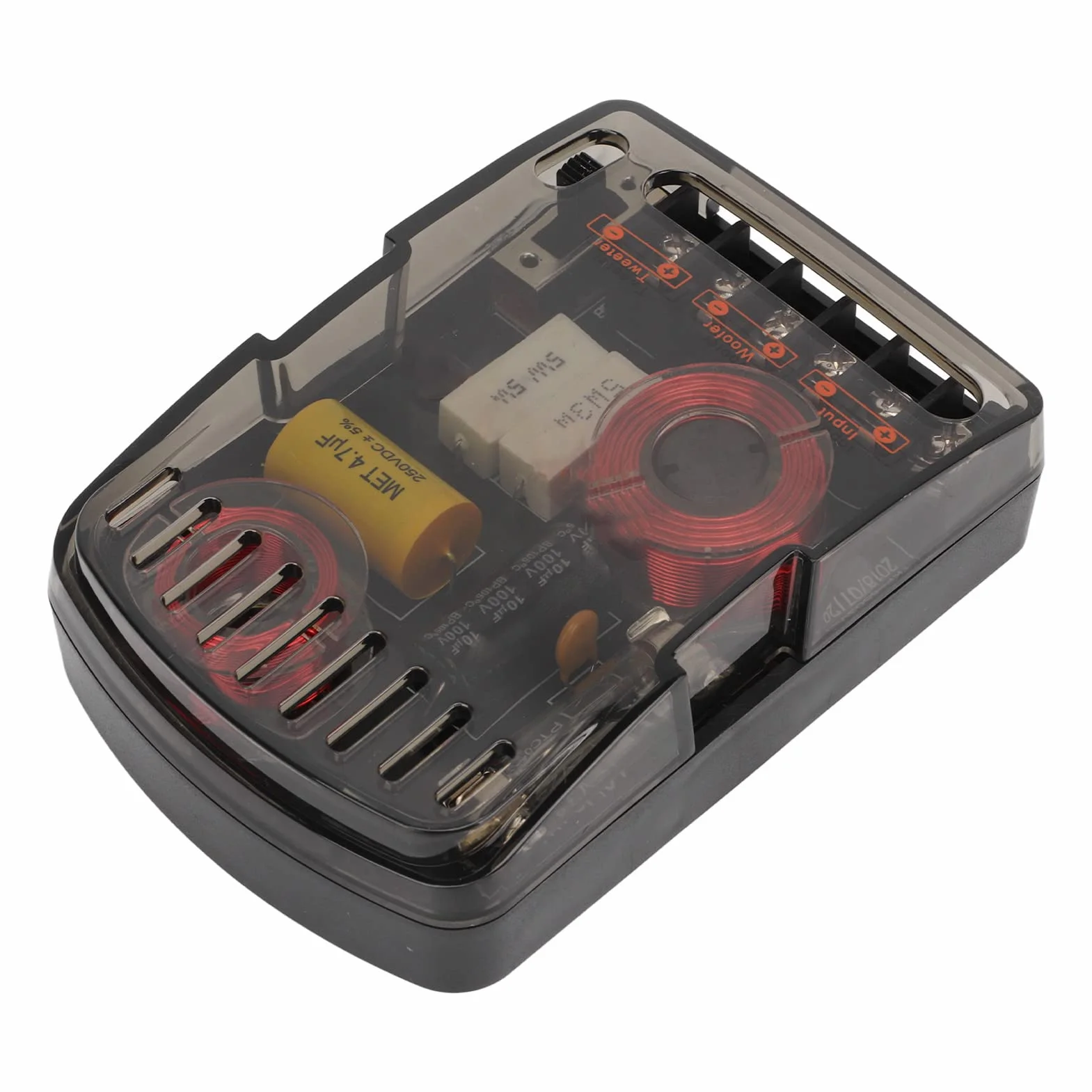 Car Audio Crossover, 2 Pezzi Car Audio Crossover 160W Divisore di Frequenza Universale per Altoparlanti Ad Alte Prestazioni 12V