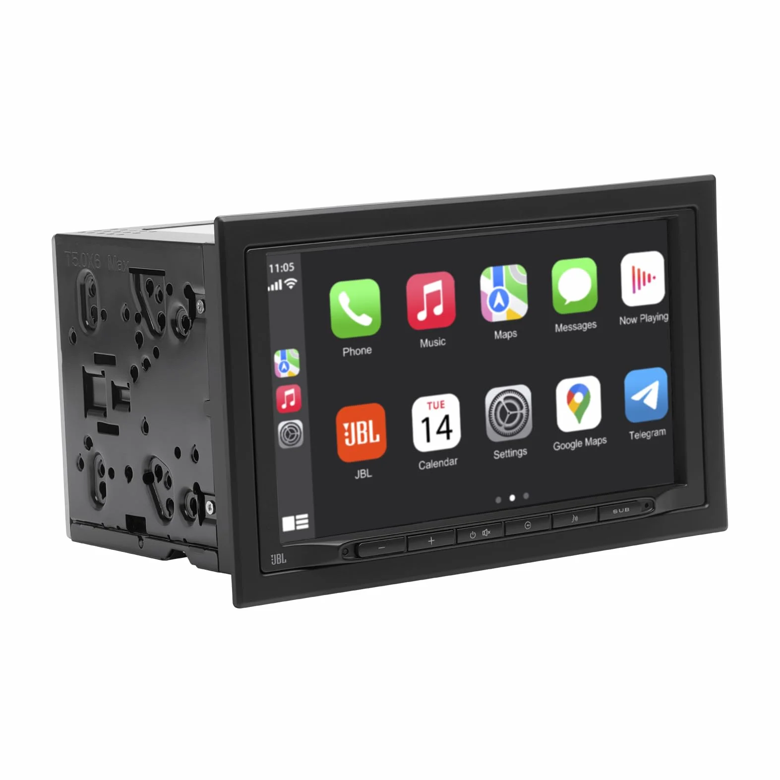 JBL Legend 700 autoradio 2-DIN multimediale, schermo touchscreen 7 pollici, Apple CarPlay & Android Auto wireless, Bluetooth, 4x50 W, preout 4V, FLAC, equalizzatore parametrico