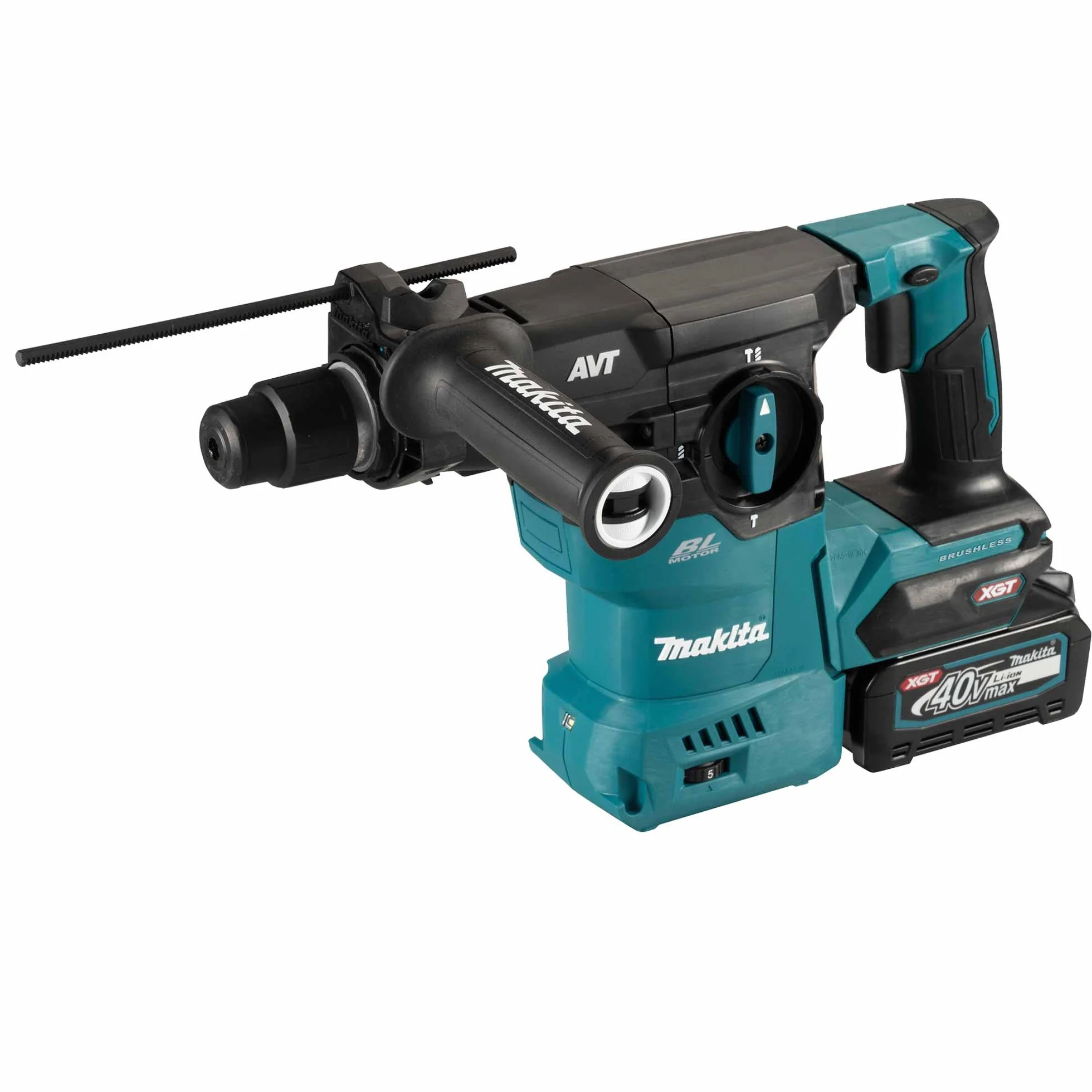 Makita Martello combinato a batteria SDS-Plus 40 V 4,0 Ah 2 batterie + caricatore