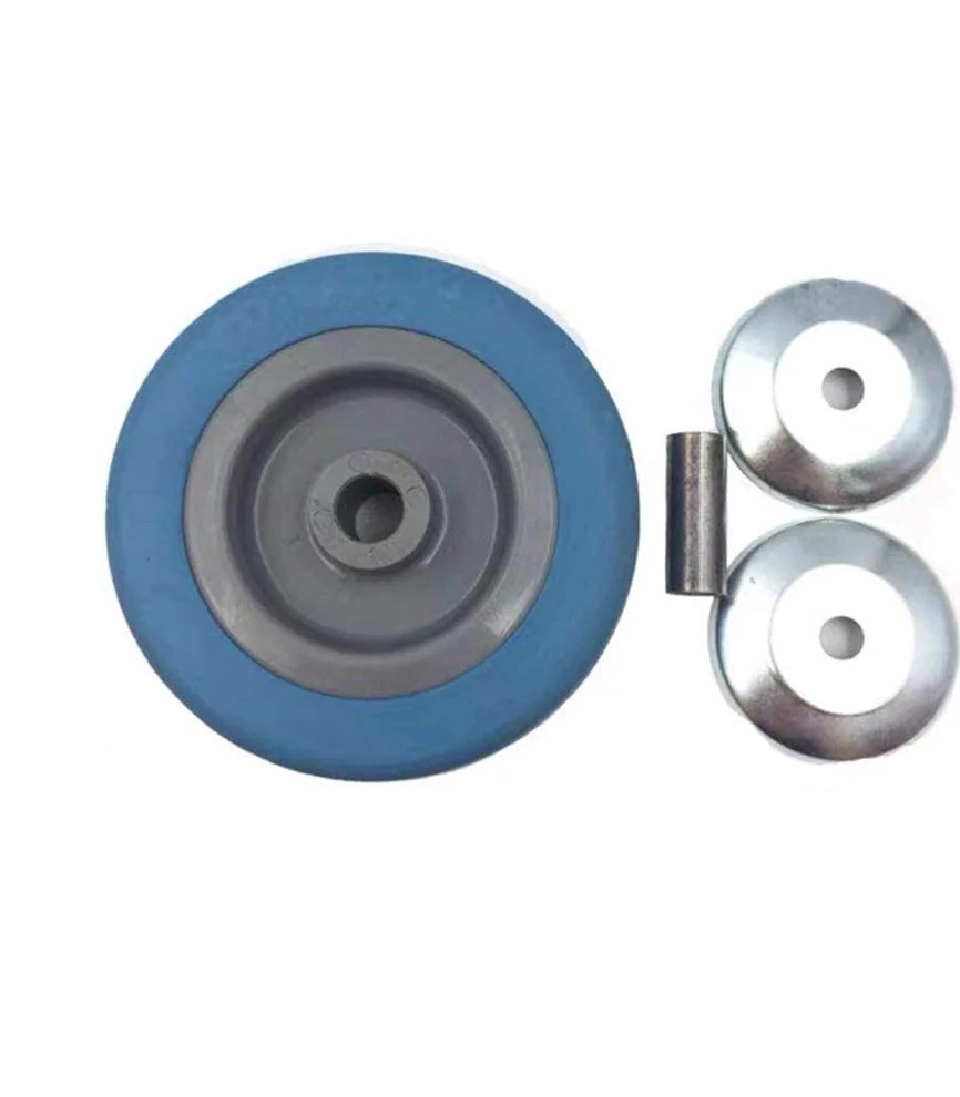 Ruote girevoli in Gomma Resistenti da 75 mm (3") per mobili da Ufficio con Perno filettato da 30 mm, capacità di carico di 90 kg. Perfette per carrelli e per Il Trasporto di mobili.