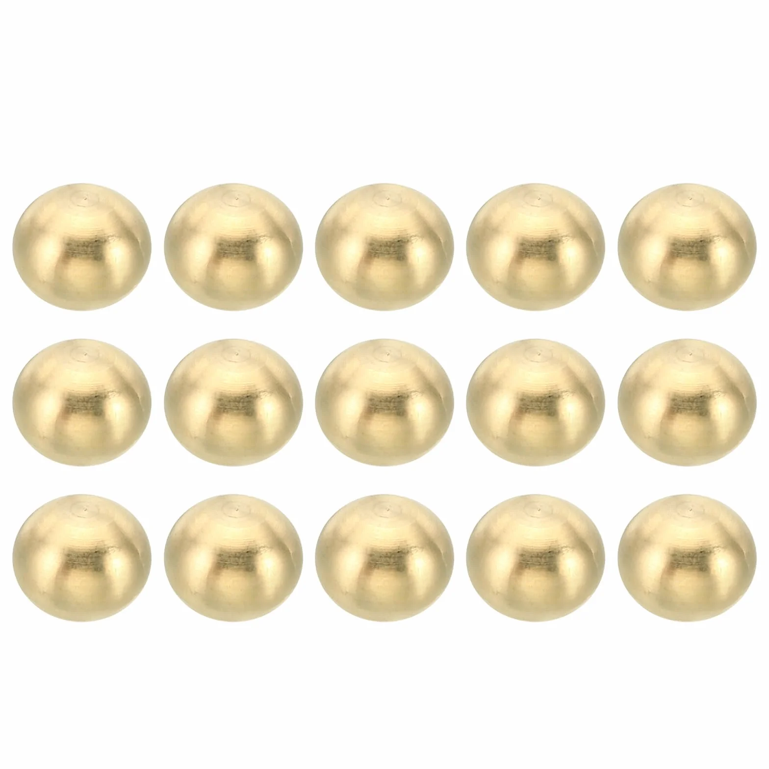 PATIKIL M4x0.7 Filettatura Tappo Dadi Manopola 15 Pacco Ottone Sfera Lampada Decorazione Vite Tappi Dado Custodia Dado per Mobili Illuminazione o Fai da Te Progetto 10mm