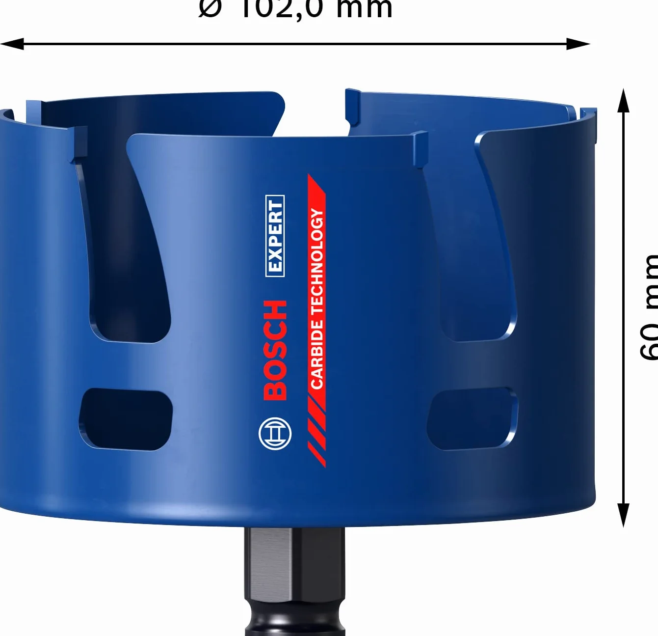 Bosch Professional Expert Construction Material Seghe a Tazza Ø 102 mm per Legno Tenero
