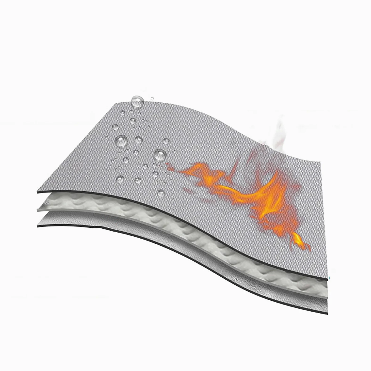 Borsa Ignifuga Cartella Ignifuga Impermeabile Fuoco Custodia Sicura Portadocumenti con Cerniera Borsa Protettiva per Contanti per Oggetti di Valore(A,33 * 26 * 5cm)