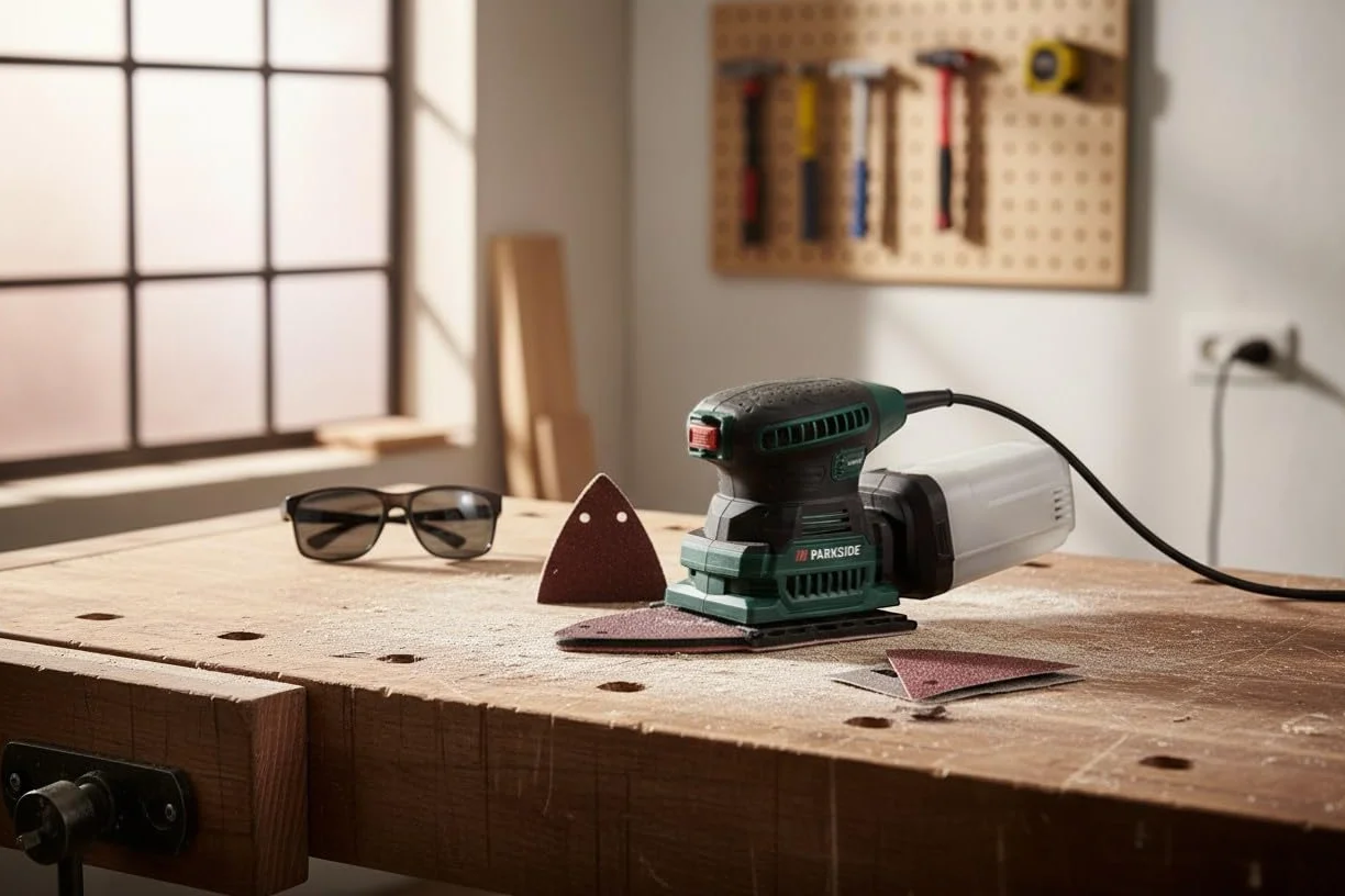 Levigatrice triangolare orbitale 2 in 1 200 W Dischi abrasivi Delta per legno