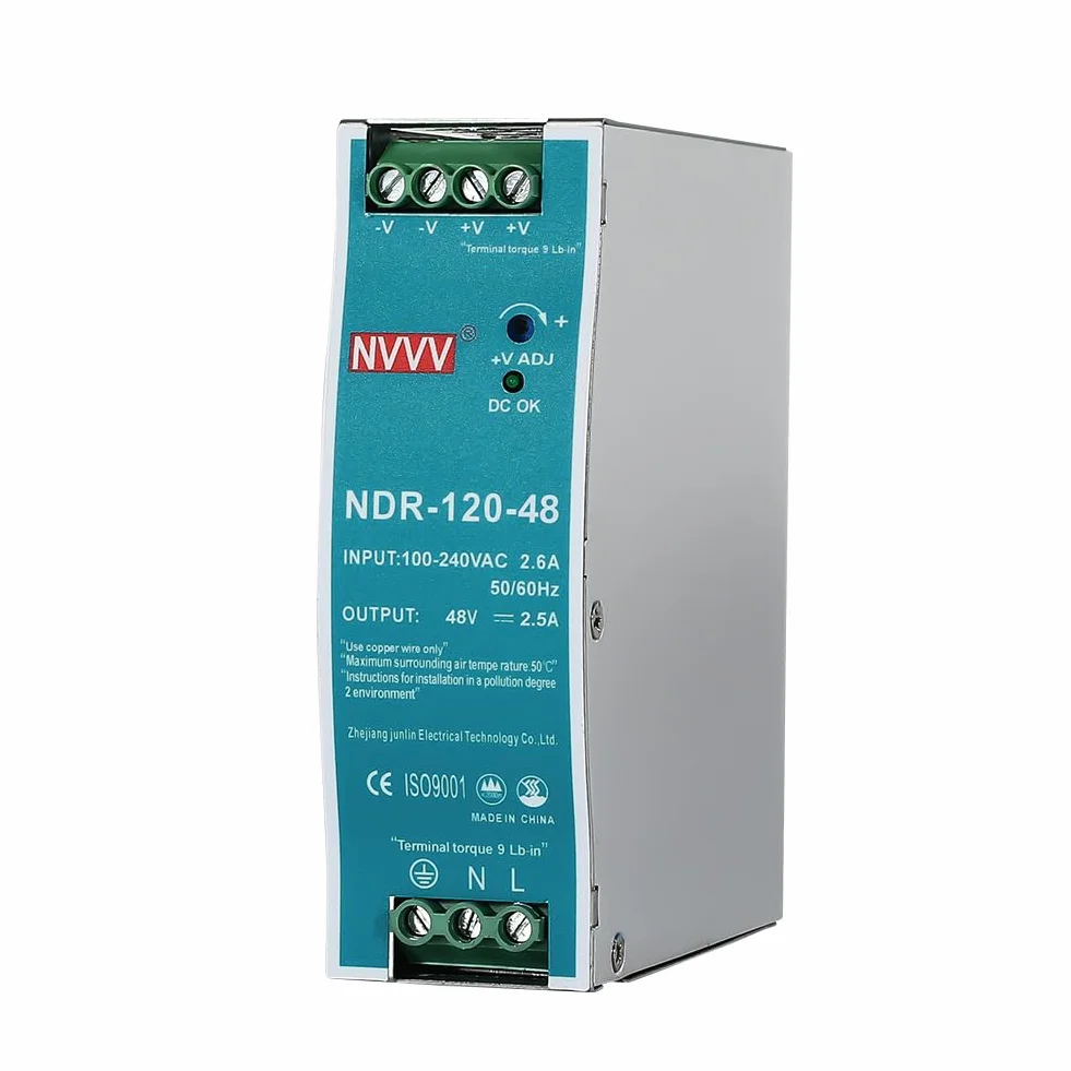 NDR-120-48 - Alimentatore di rete DIN RAIL 120 W, 48 V, 2,5 A