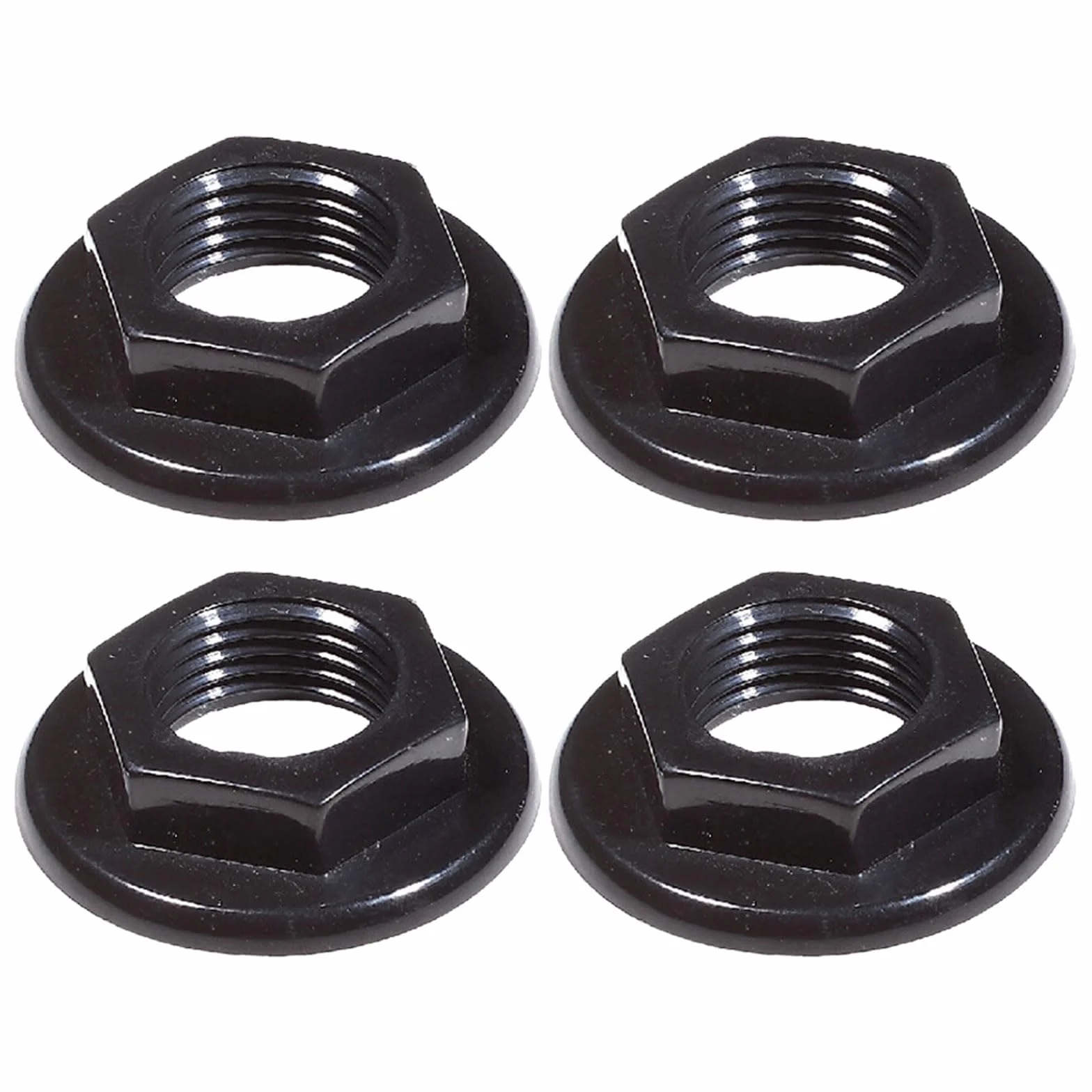 4 Pezzi Sink Tap Back Nut 1/2" BSP Plastic Black Accessories for Bathroom Basin Taps Mixers