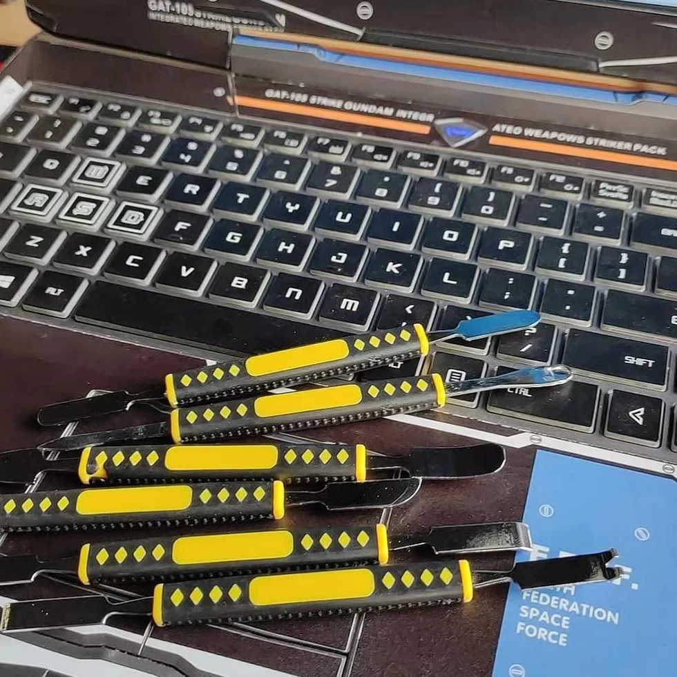 Set di Spudger in Metallo a Doppia Estremità per Riparazione Elettronica, Strumento di Smontaggio per Tablet e Cellulare
