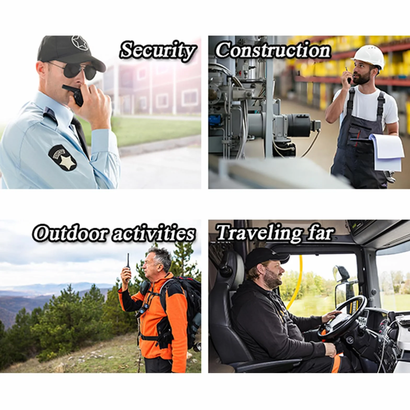 Tubo audio acustico nascosto in nylon lavorato a maglia con clip compatibile con Motorola Kenwood Baofeng Walkie Talkie FBI Security Earpiece Headset (Nero, 1)