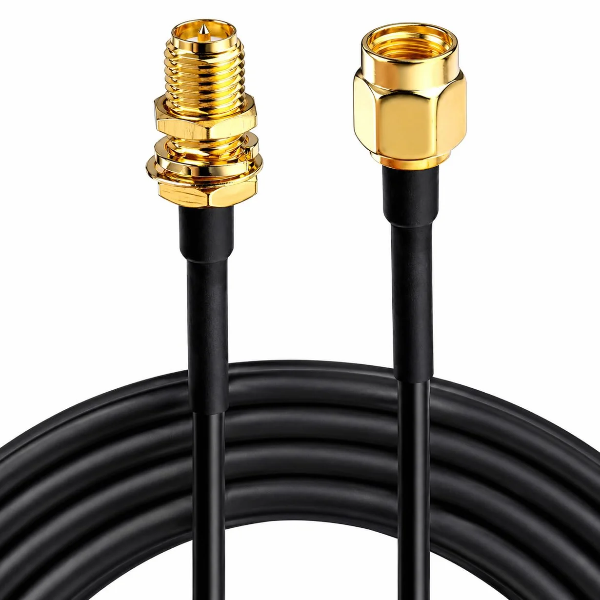 CABLEPELADO Cavo Antenna di Prolunga RP-SMA a SMA Maschio/Femmina - Bassa Perdita per WiFi, Scheda di Rete Wireless PCIE Mini PCI Express - 2 Metri