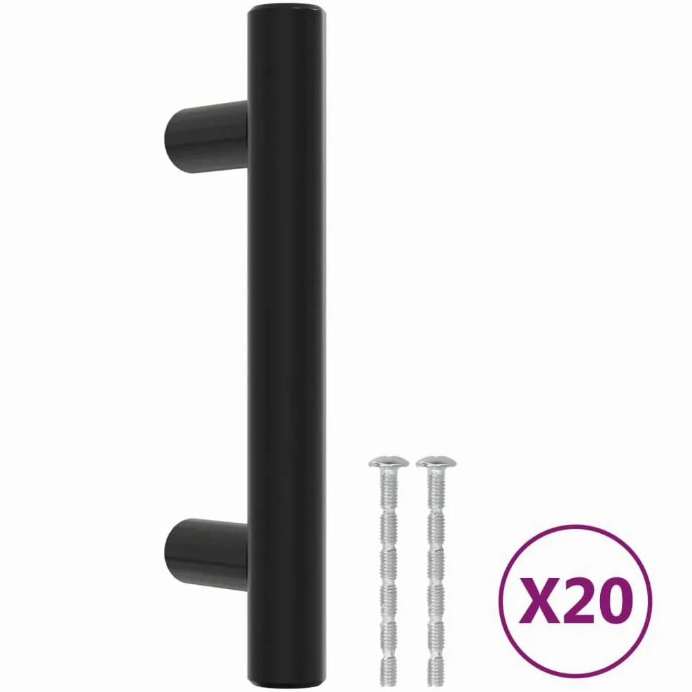 Maniglie per Mobili 20pz Nere 64 mm in Acciaio Inox,Maniglie Moderne,Maniglie Cassetti,Maniglie per Mobili-3203603