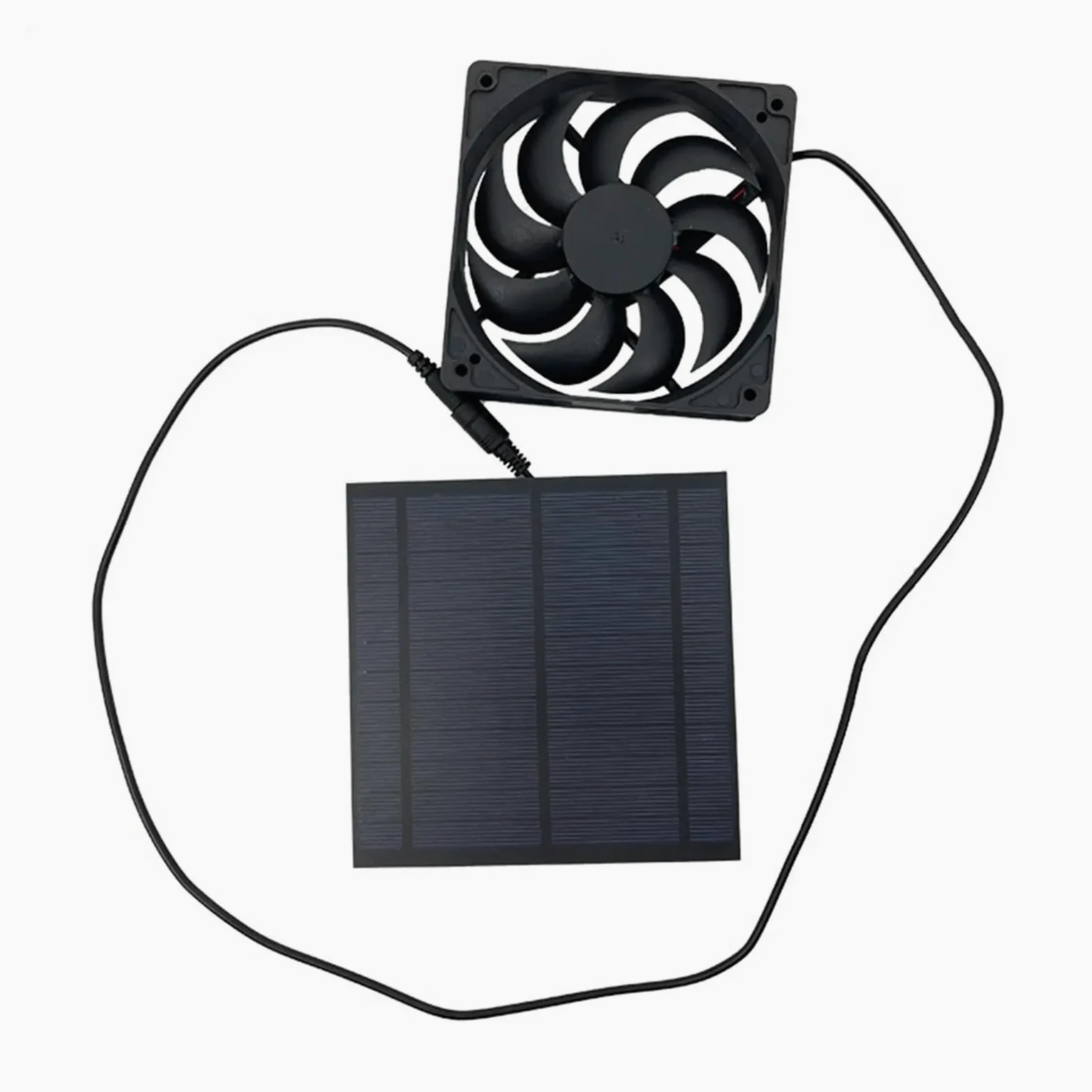 Estrattore Aria, Ventilatore Solare for Cuccia for Cani, Ventilatore Solare Impermeabile, Potente Dispositivo di Raffreddamento, Kit Versatile for l'estrazione Aria for Picnic