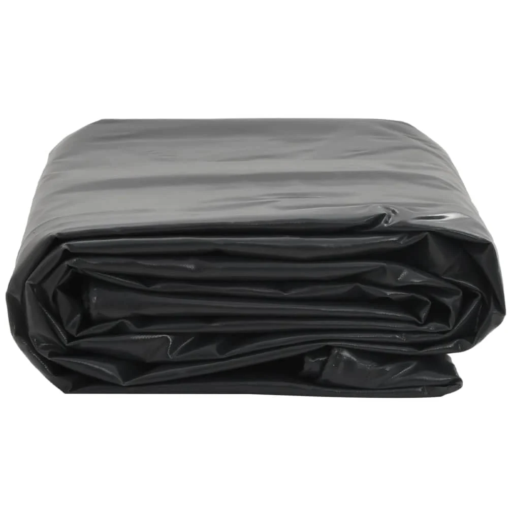 Mangloder - Telone di copertura nero, 5 x 5 m, 650 g/m², impermeabile, antistrappo, resistente ai raggi UV, con occhielli, rinforzato, per giardino, campeggio, auto, barca, rimorchio, cantiere