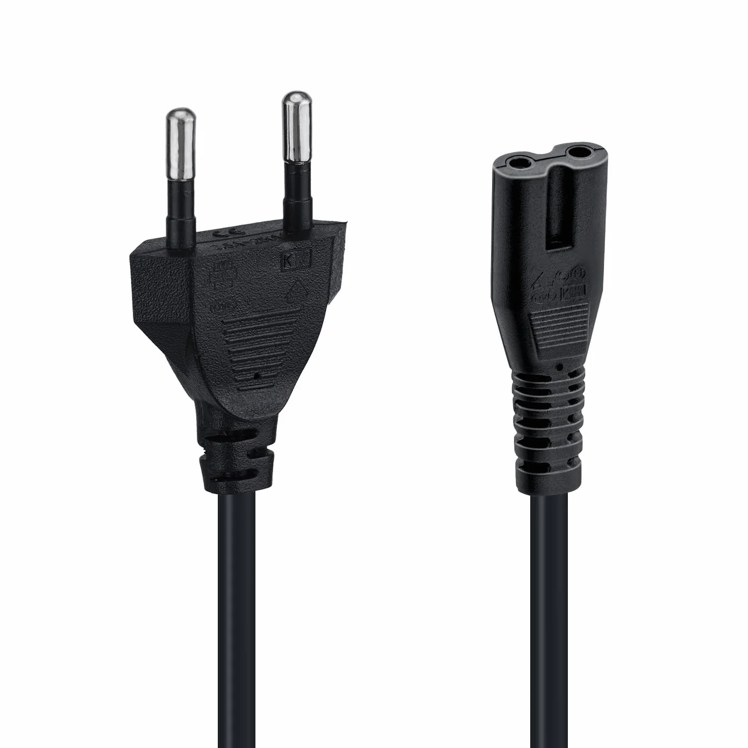 Mcbazel 1.5M IEC 320 C7 Cavo di Alimentazione Power Cable con 2 Pin Euro Cavo di Alimentazione per PS5/ PS4/ PS3/ Xbox Series X/S - Nero
