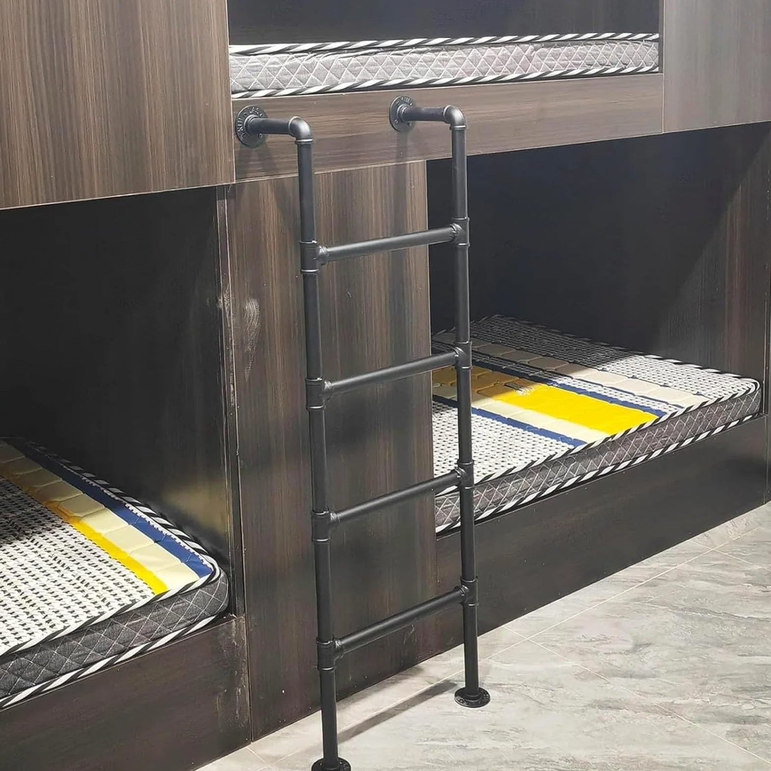 Scala in Metallo per casa/soppalco, Altezza 1,8 m, Scala di Ingresso/Uscita, Scala di Fuga per finestre/pozzo, Scala di Emergenza per Letto a Castello, Portata 150 kg, Robusta e sa