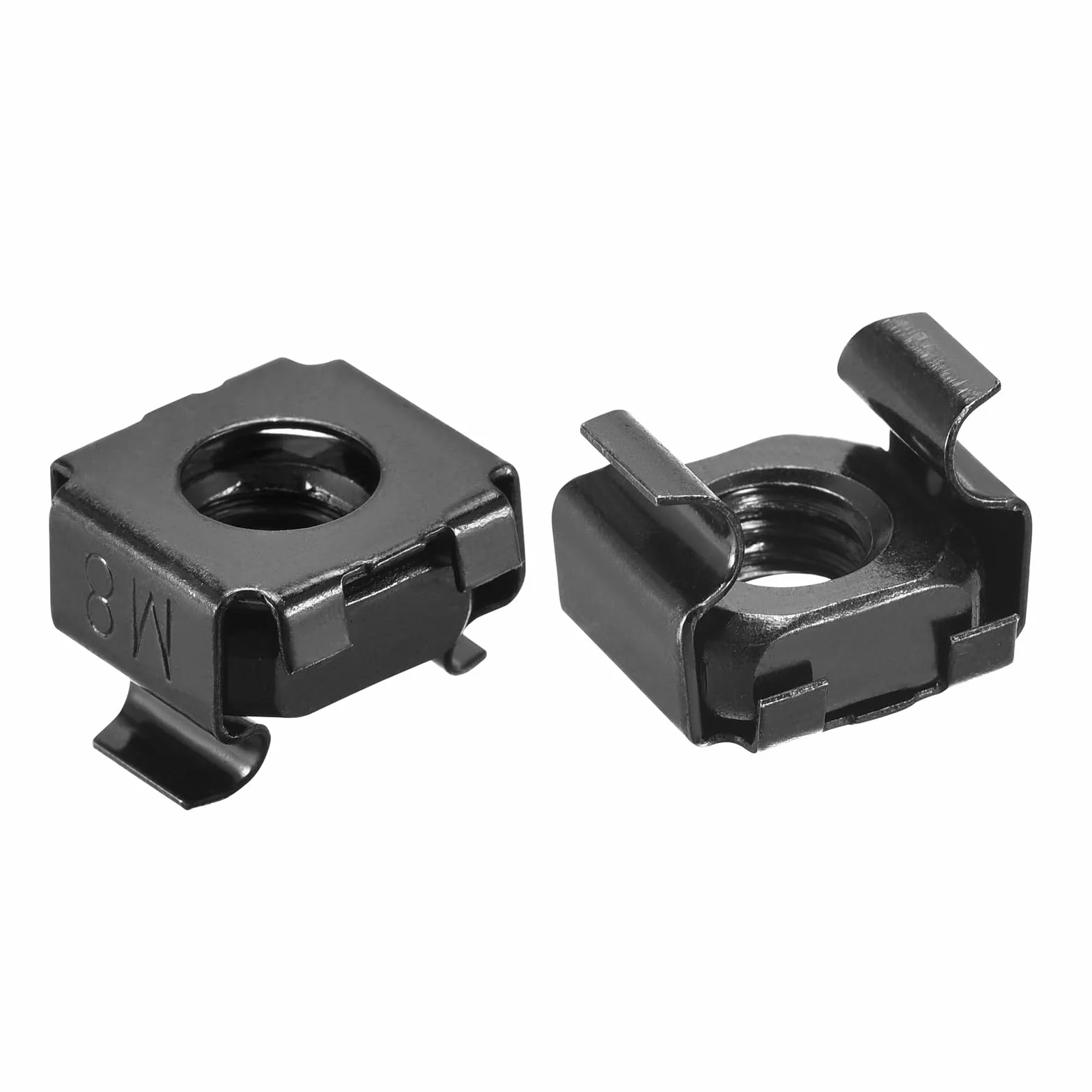 QUARKZMAN Dadi a Gabbia a Inserimento Rapido M8 x 1.25mm Acciaio Carbonio per Armadio Server 5pz